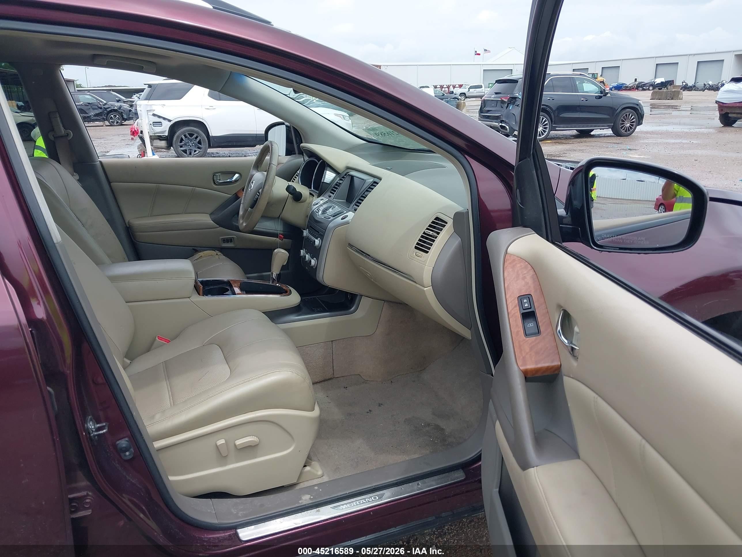 2013 Nissan Murano Le Maroon vin: JN8AZ1MU8DW201259