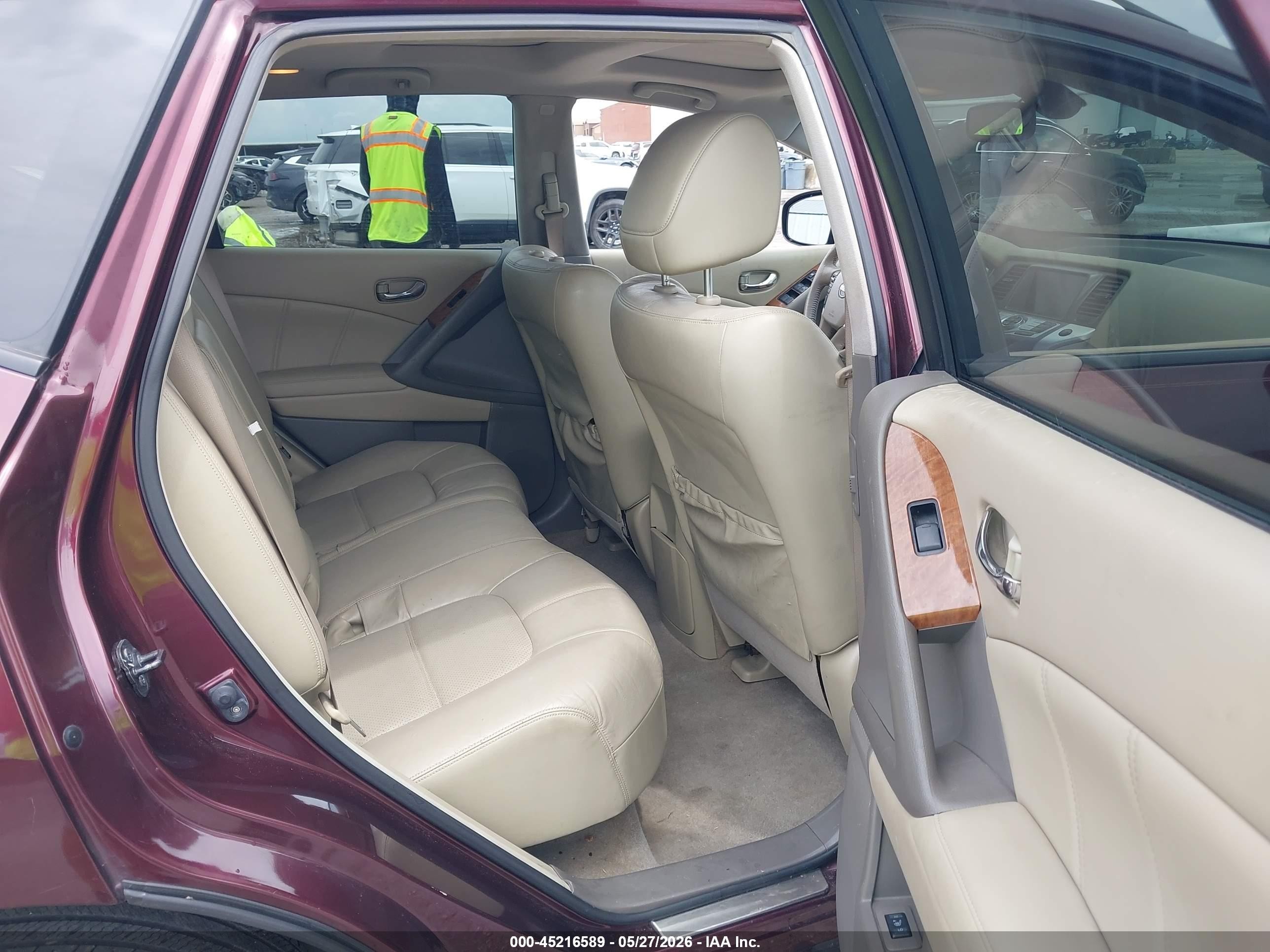 2013 Nissan Murano Le Maroon vin: JN8AZ1MU8DW201259