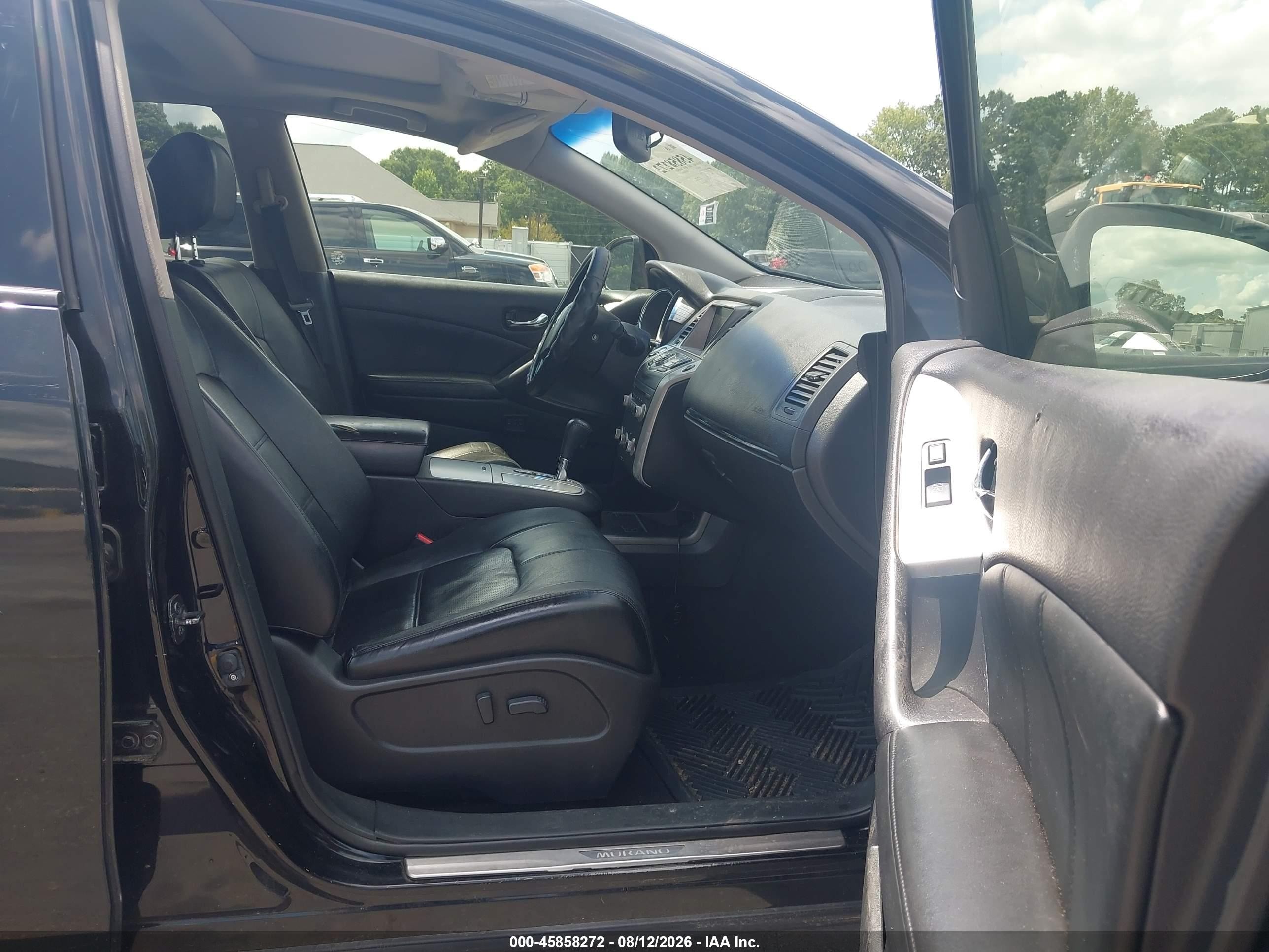 2013 Nissan Murano Sl Black vin: JN8AZ1MU8DW209104