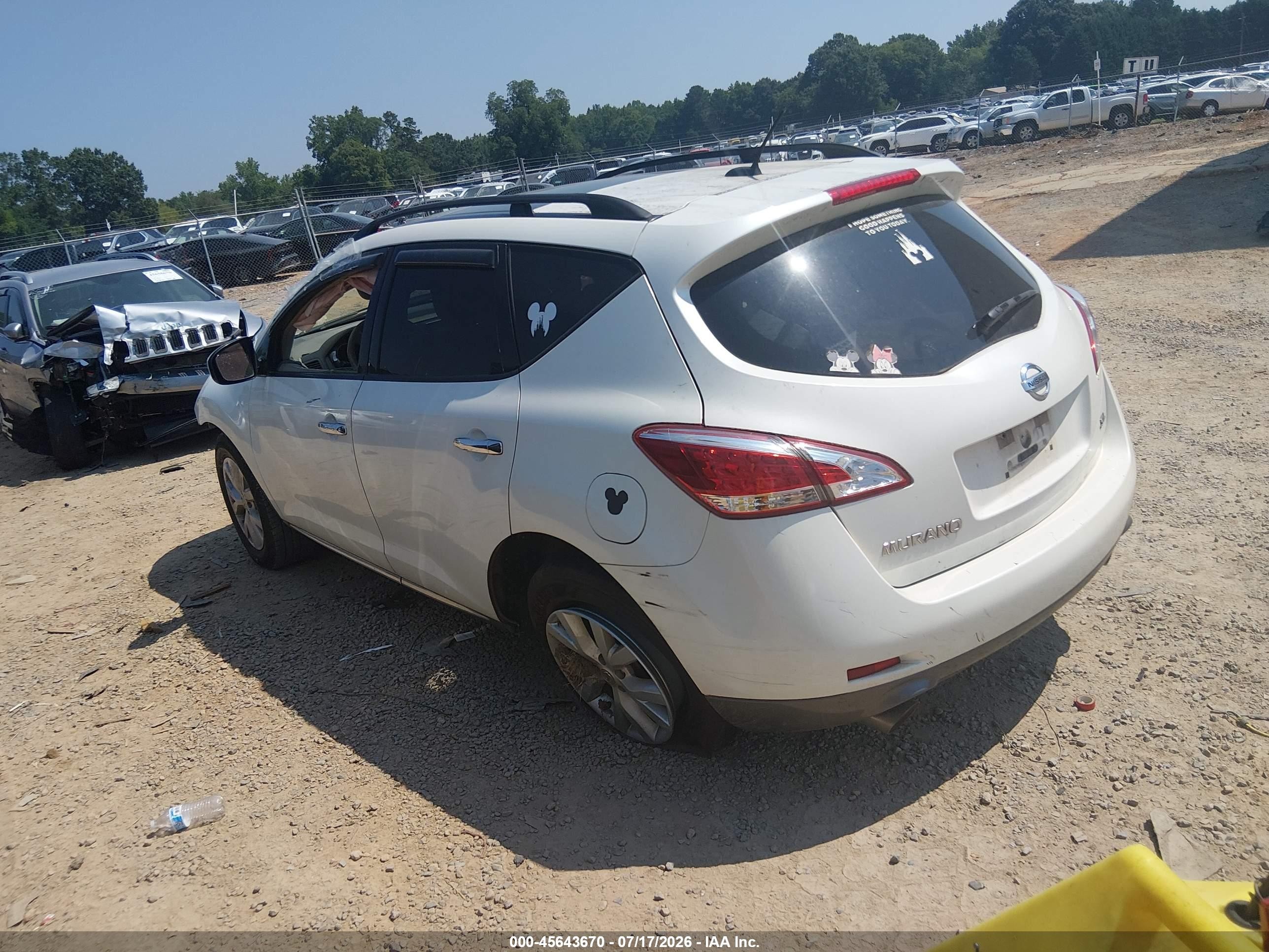 2013 Nissan Murano Sl Белый vin: JN8AZ1MU8DW211502