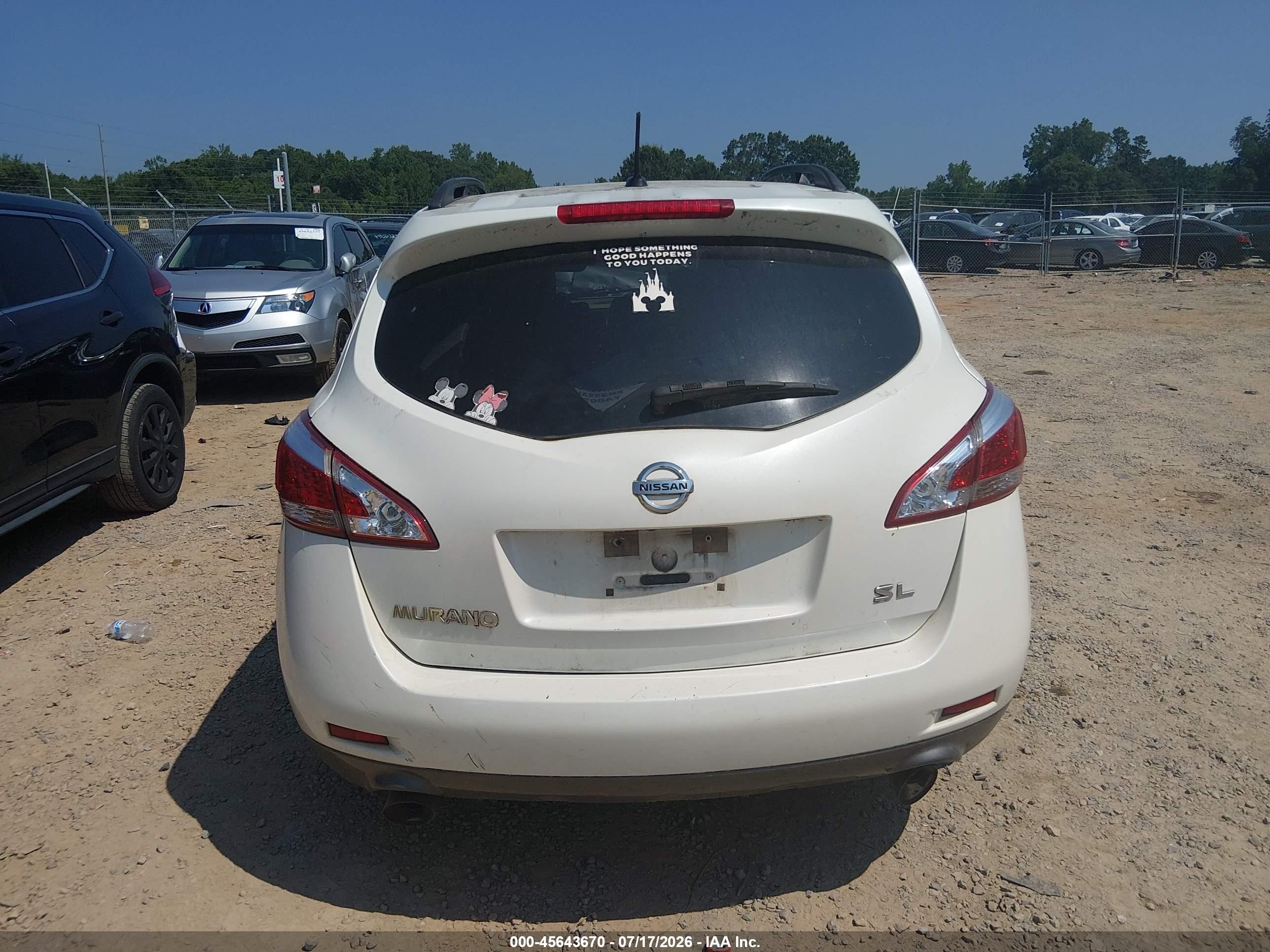 2013 Nissan Murano Sl Белый vin: JN8AZ1MU8DW211502