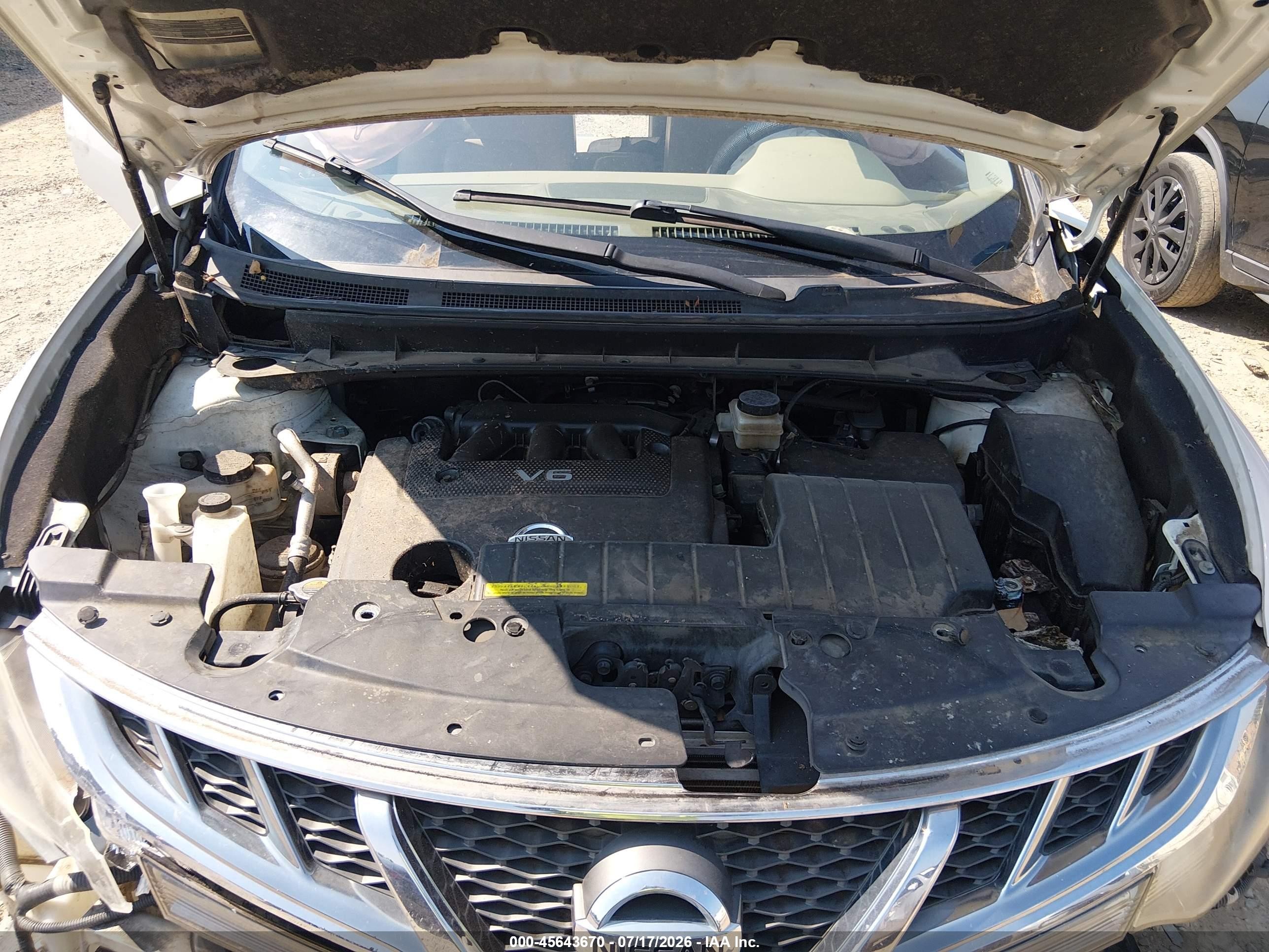 2013 Nissan Murano Sl Белый vin: JN8AZ1MU8DW211502