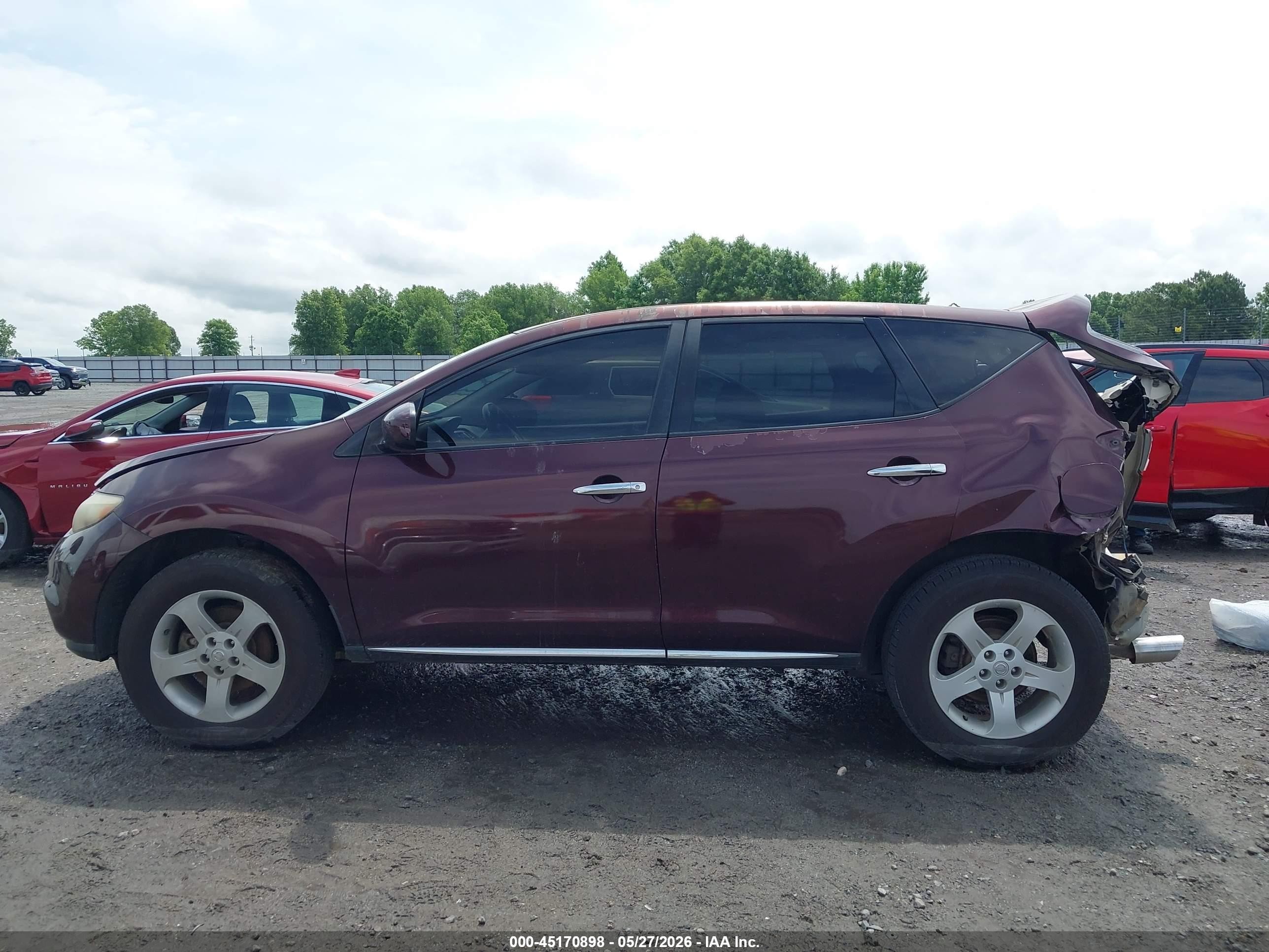 2013 Nissan Murano S Maroon vin: JN8AZ1MU8DW211841