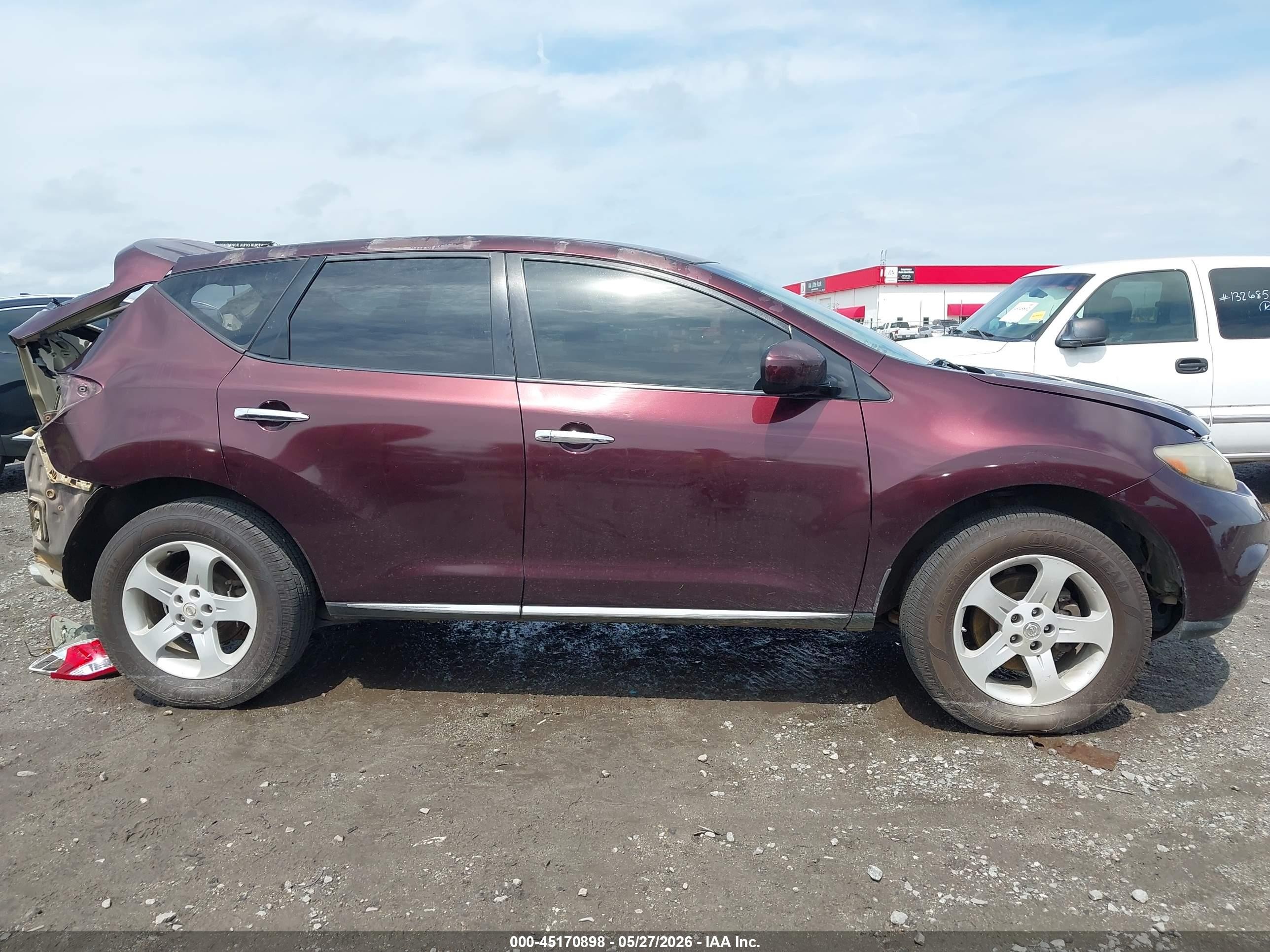 2013 Nissan Murano S Maroon vin: JN8AZ1MU8DW211841
