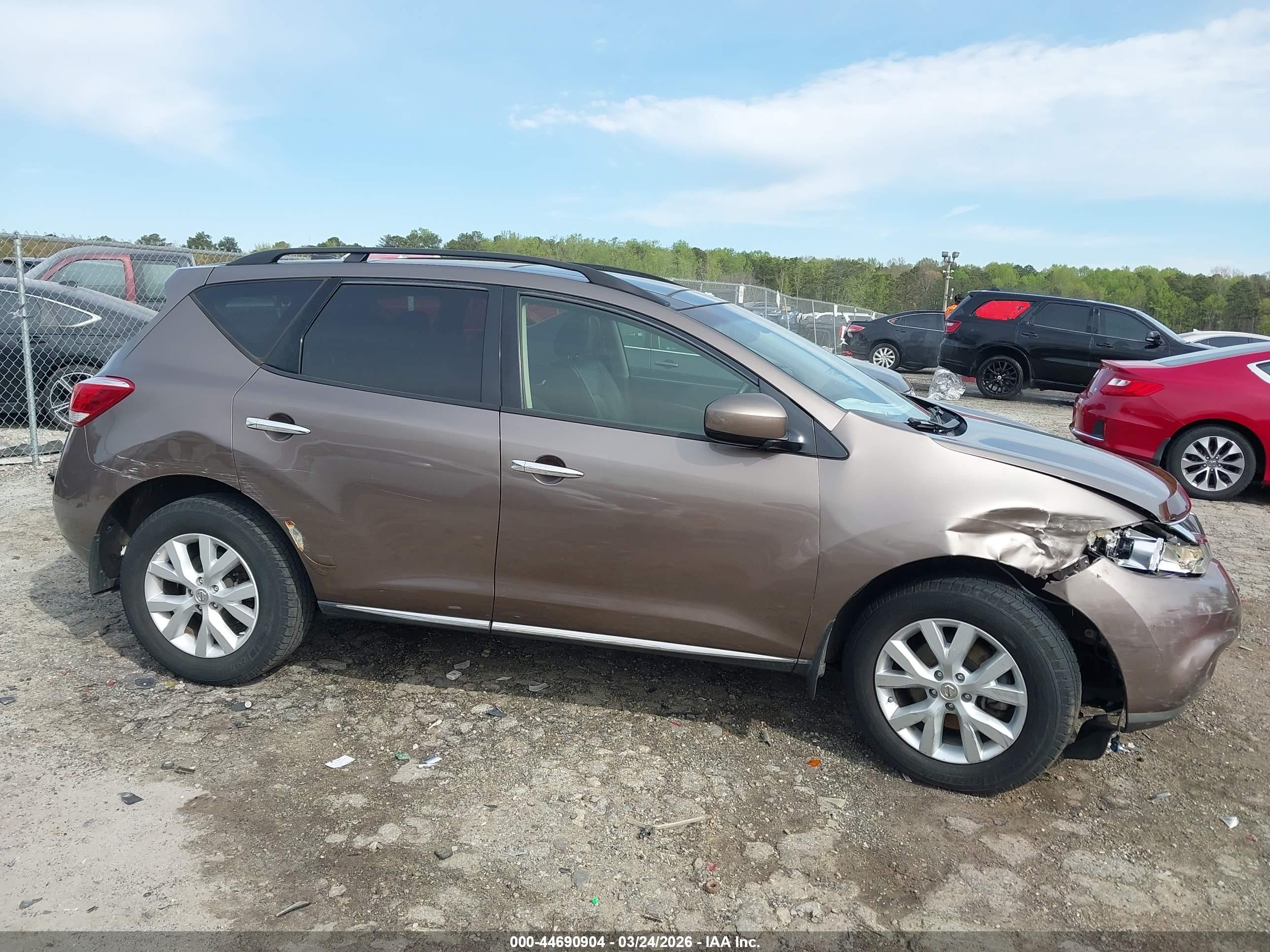 2014 Nissan Murano Sl Champagne vin: JN8AZ1MU8EW401446