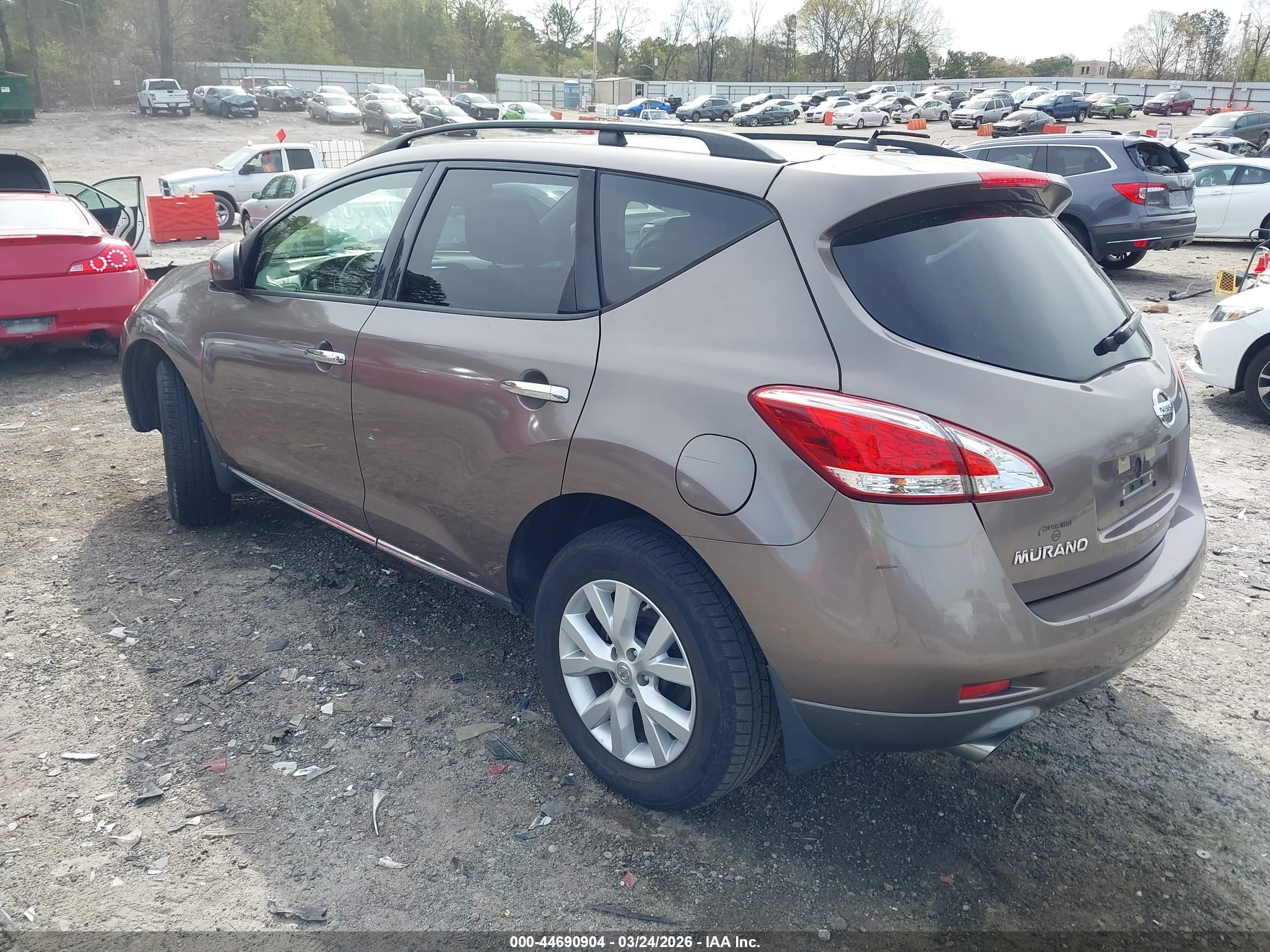 2014 Nissan Murano Sl Champagne vin: JN8AZ1MU8EW401446