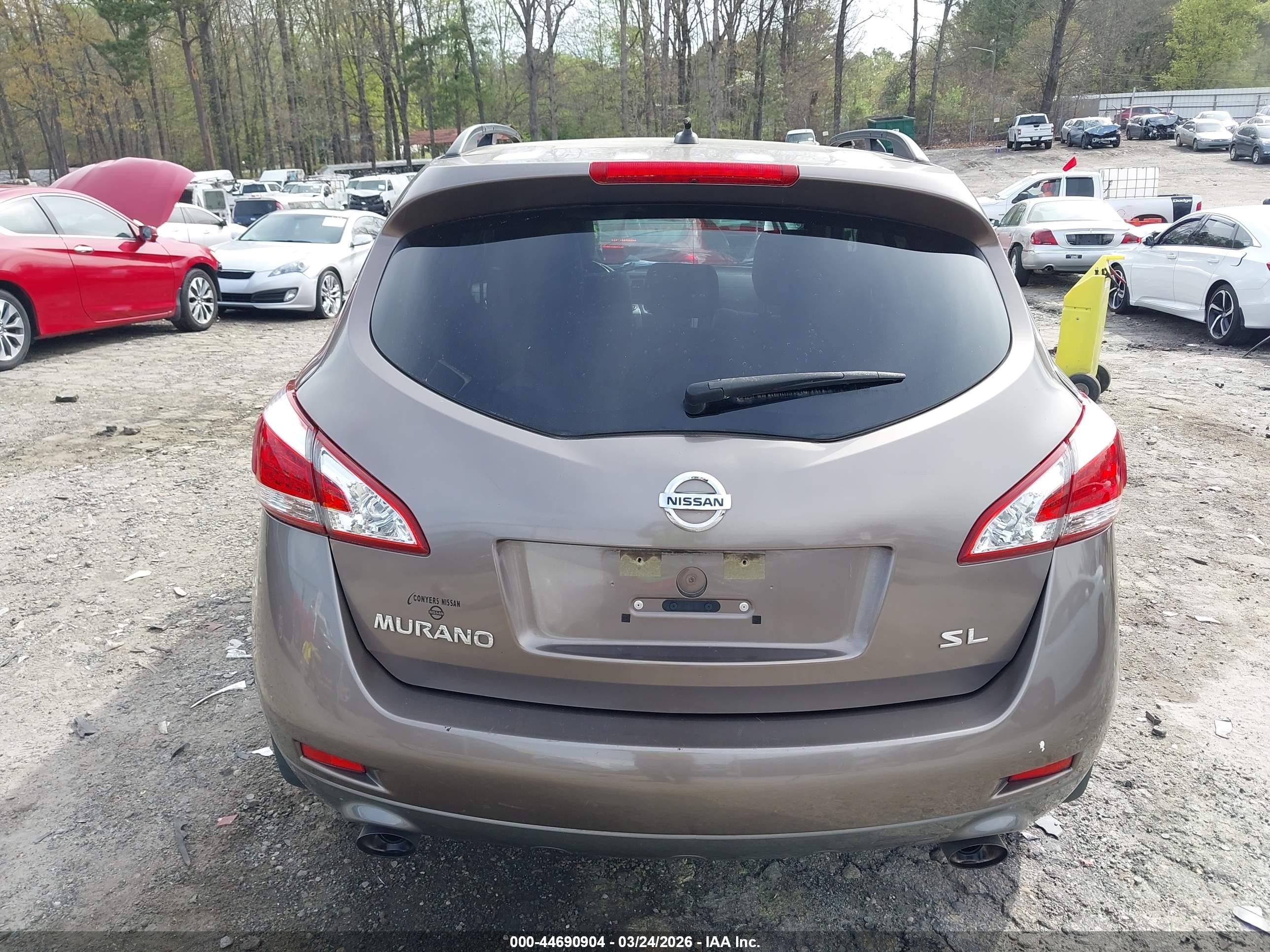2014 Nissan Murano Sl Champagne vin: JN8AZ1MU8EW401446