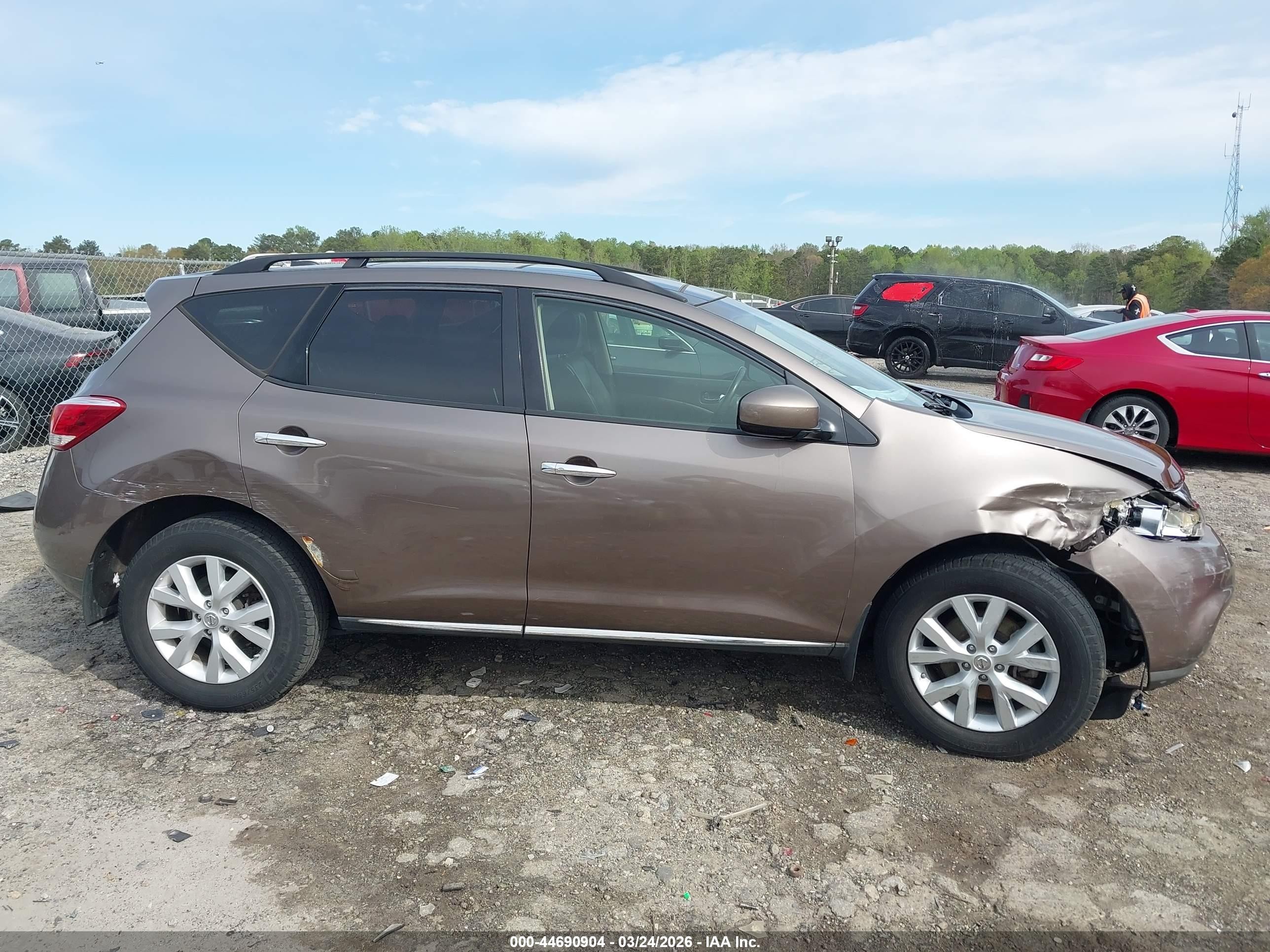 2014 Nissan Murano Sl Champagne vin: JN8AZ1MU8EW401446