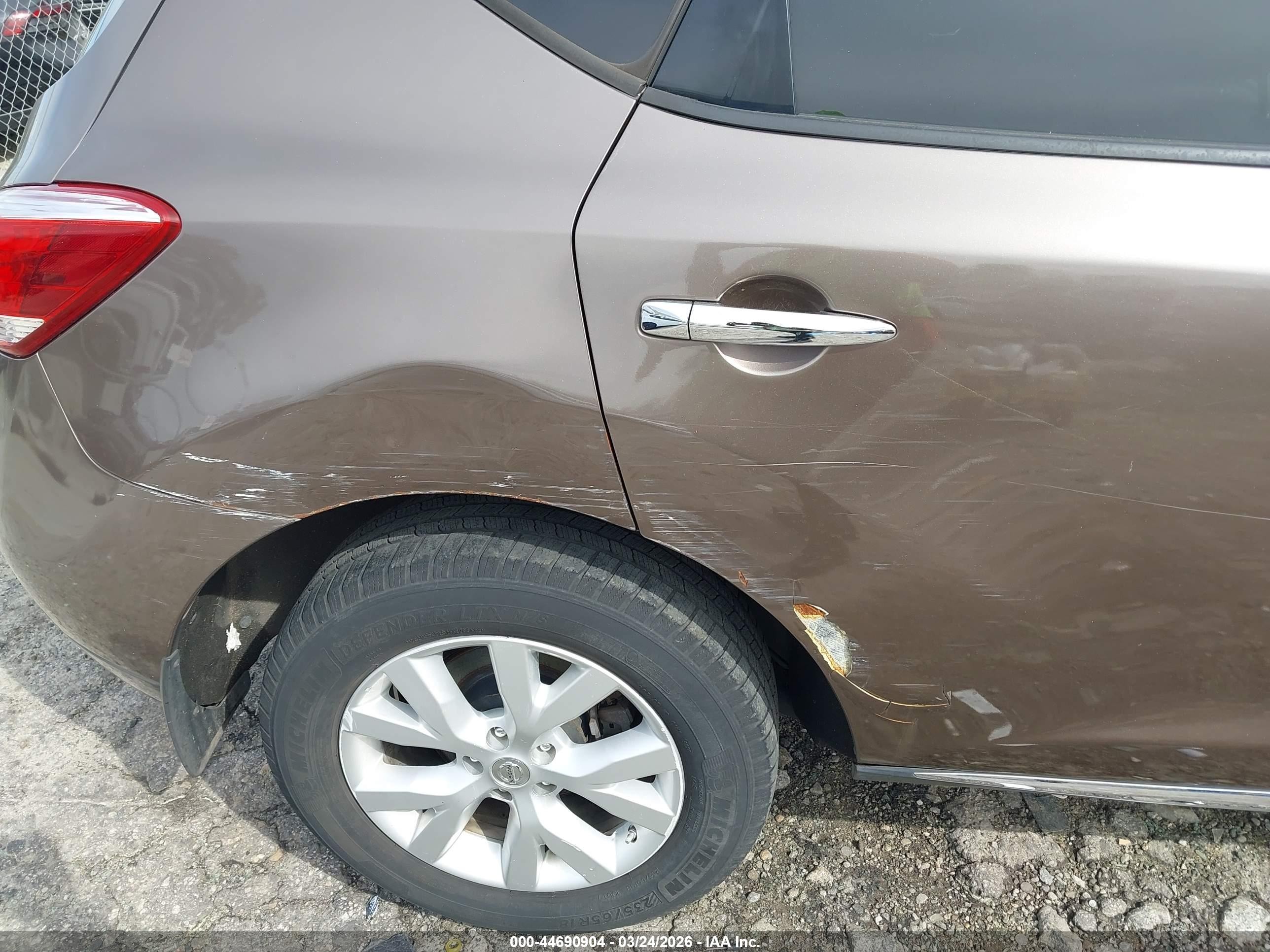 2014 Nissan Murano Sl Champagne vin: JN8AZ1MU8EW401446