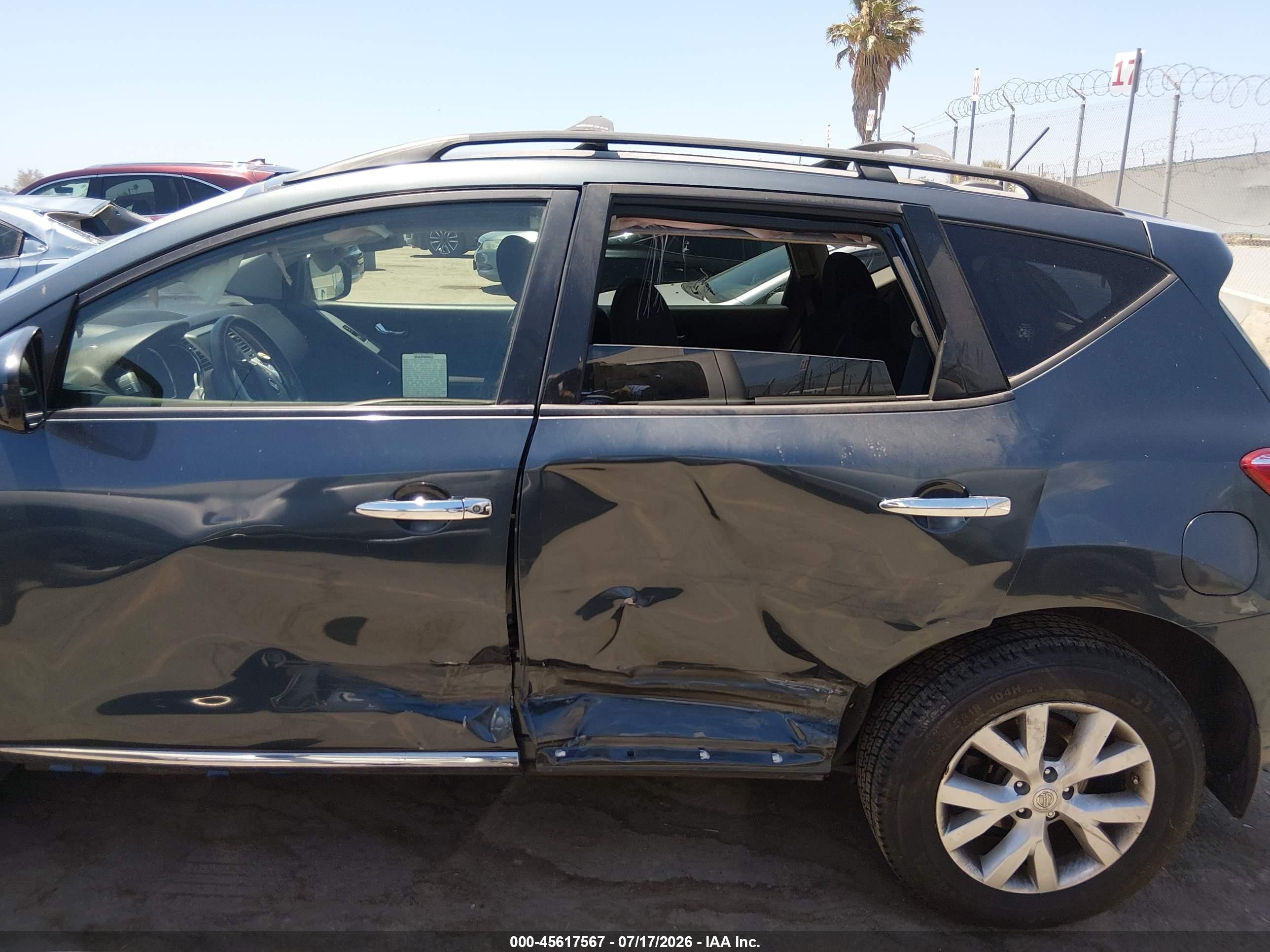 2014 Nissan Murano Sv Gray vin: JN8AZ1MU8EW402869