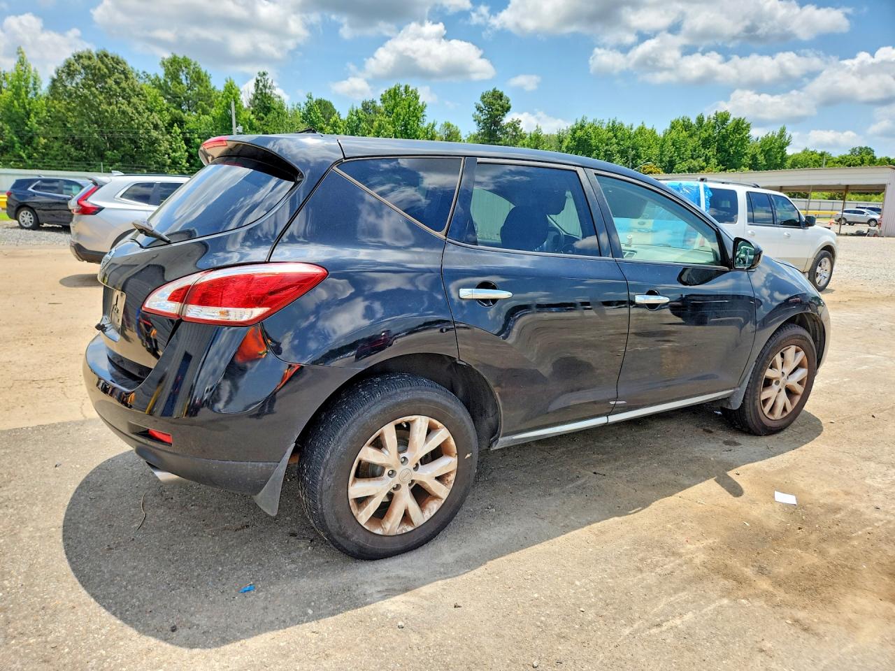 2014 Nissan Murano S Black vin: JN8AZ1MU8EW406873
