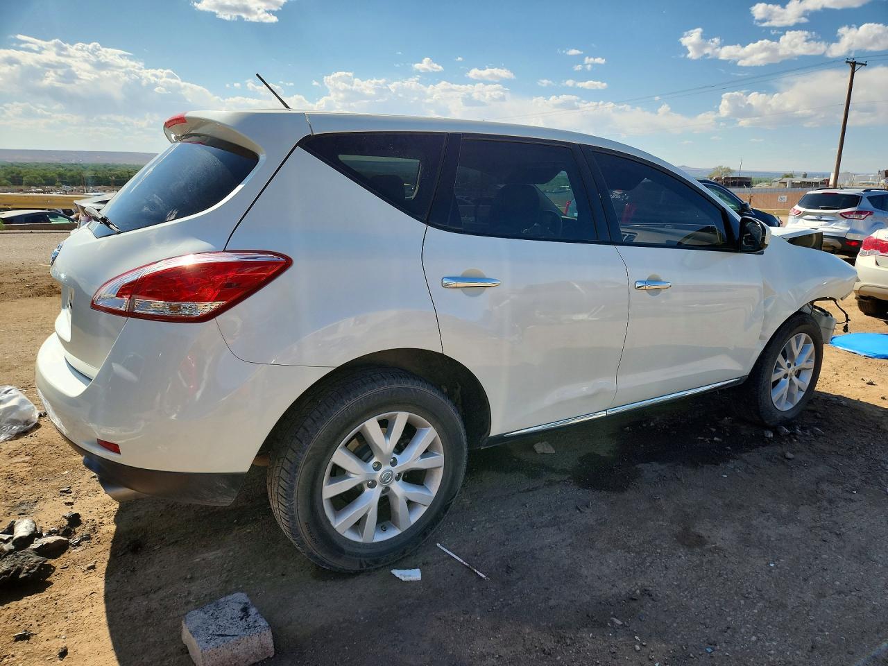 2014 Nissan Murano S White vin: JN8AZ1MU8EW407487
