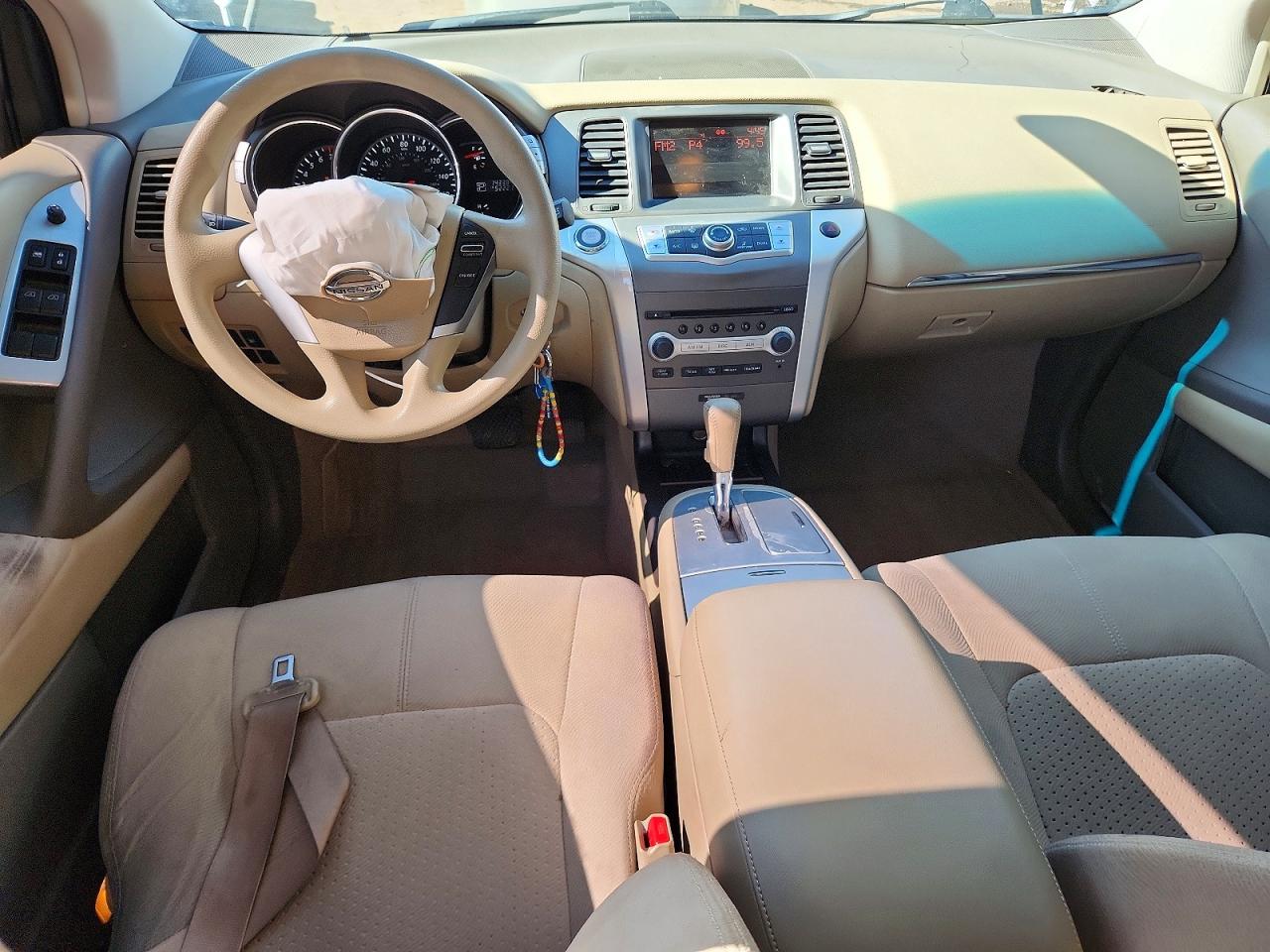 2014 Nissan Murano S White vin: JN8AZ1MU8EW407487