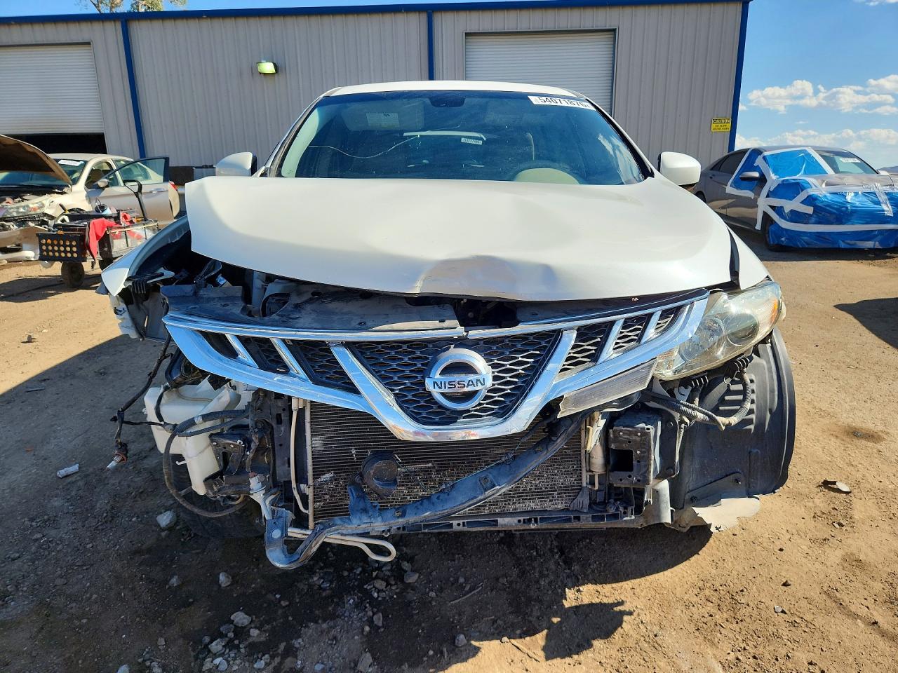 2014 Nissan Murano S White vin: JN8AZ1MU8EW407487