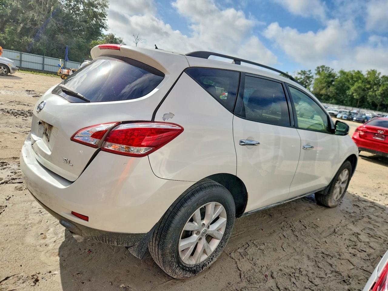 2014 Nissan Murano Sl Белый vin: JN8AZ1MU8EW410907