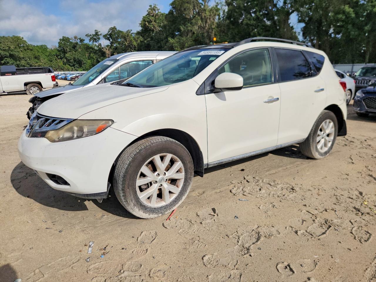 2014 Nissan Murano Sl Белый vin: JN8AZ1MU8EW410907