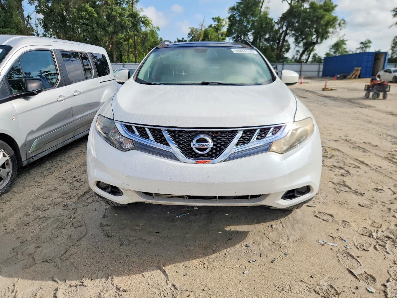 2014 Nissan Murano Sl Белый vin: JN8AZ1MU8EW410907