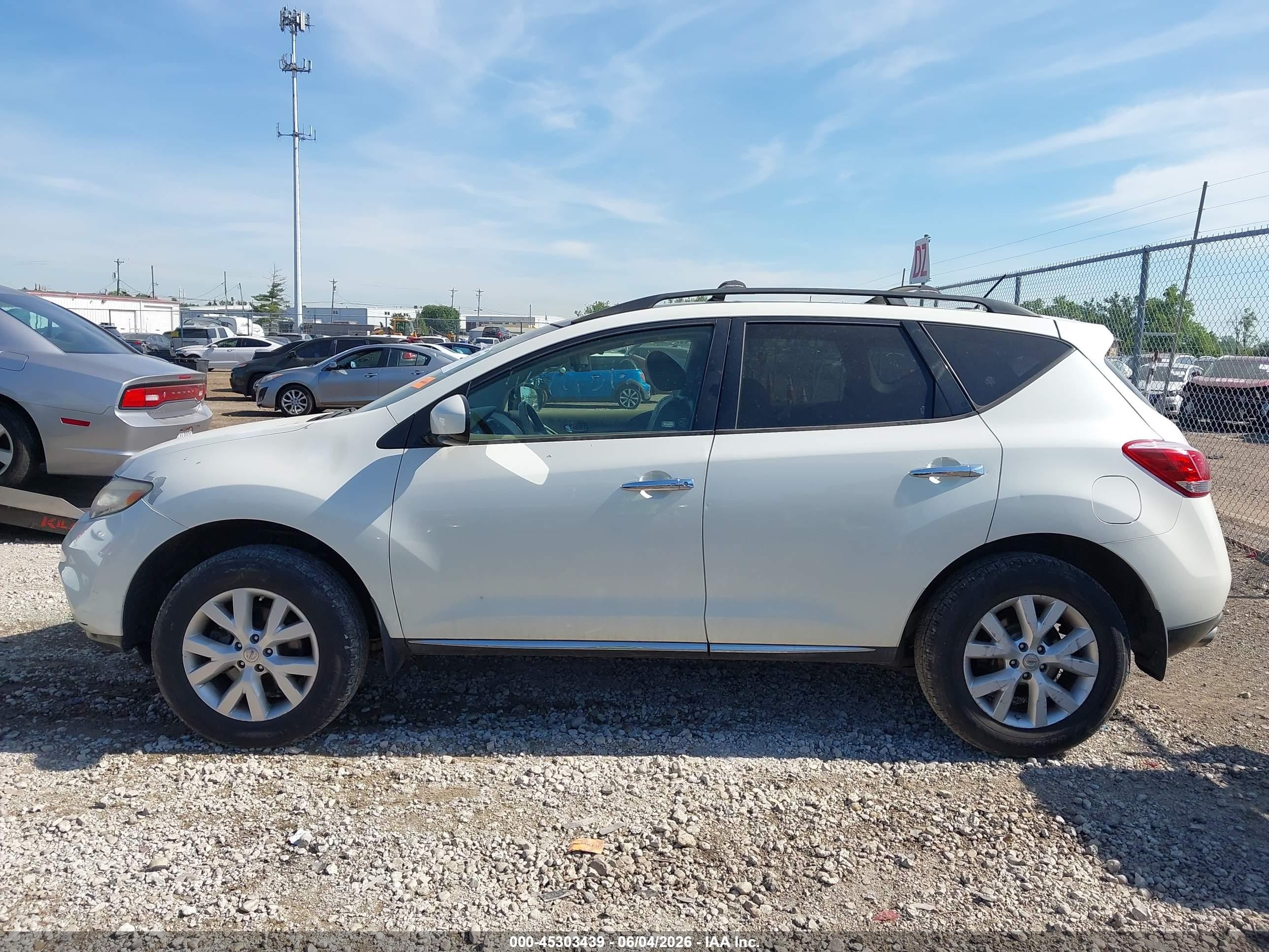 2014 Nissan Murano Le/s/sl/sv White vin: JN8AZ1MU8EW413127