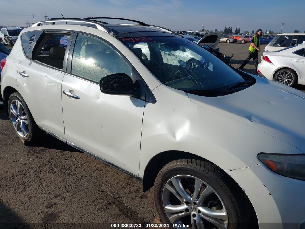 2010 Nissan Murano Le White vin: JN8AZ1MU9AW006606