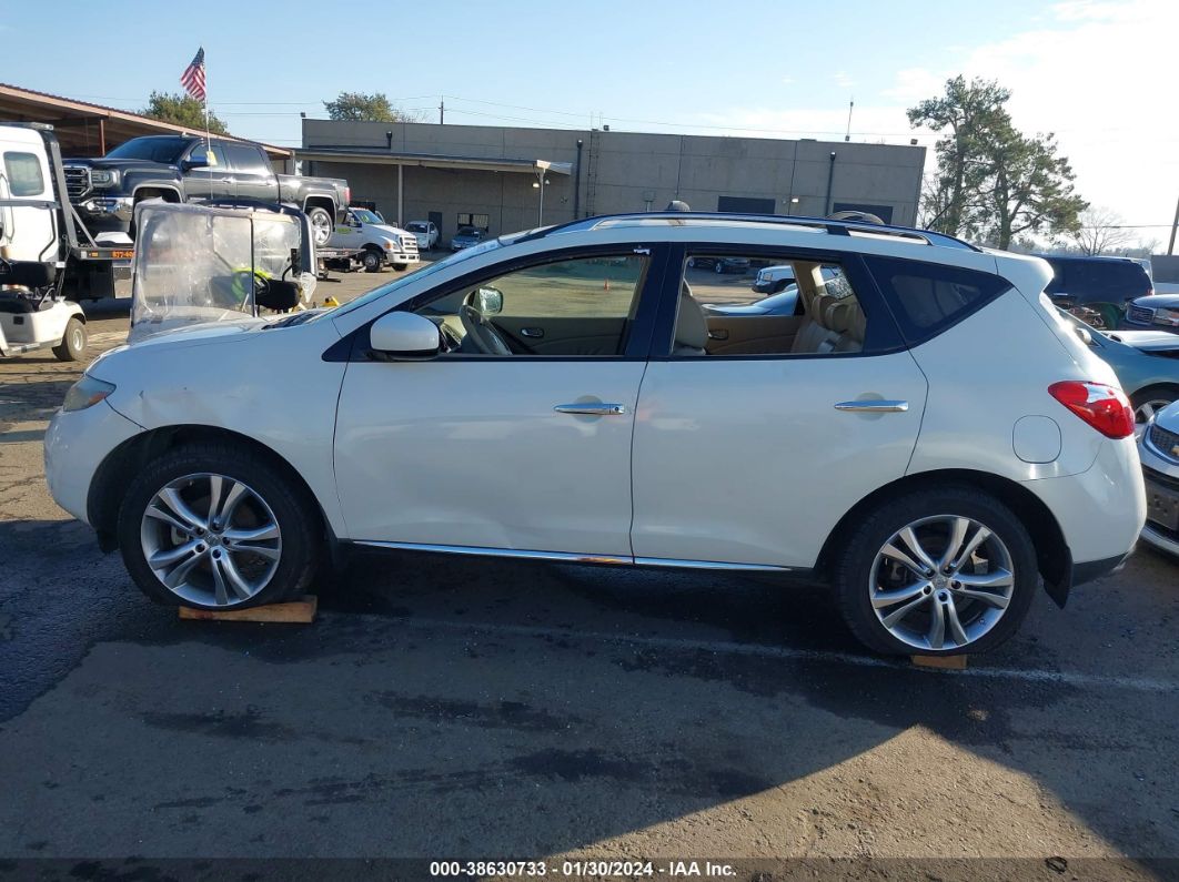 2010 Nissan Murano Le White vin: JN8AZ1MU9AW006606