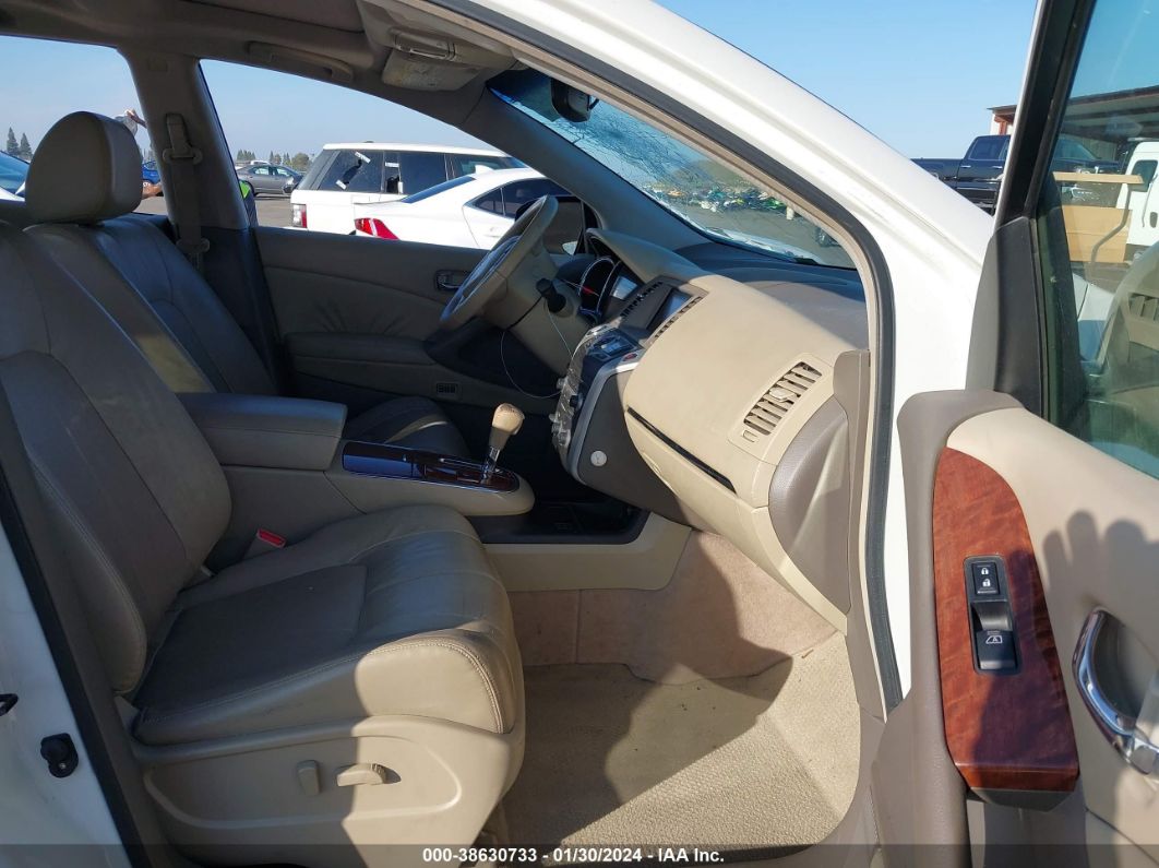 2010 Nissan Murano Le White vin: JN8AZ1MU9AW006606