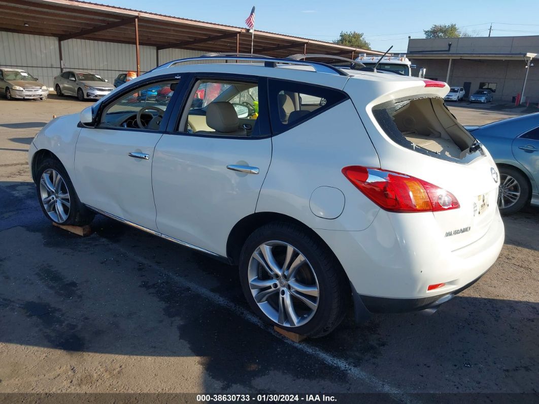 2010 Nissan Murano Le White vin: JN8AZ1MU9AW006606