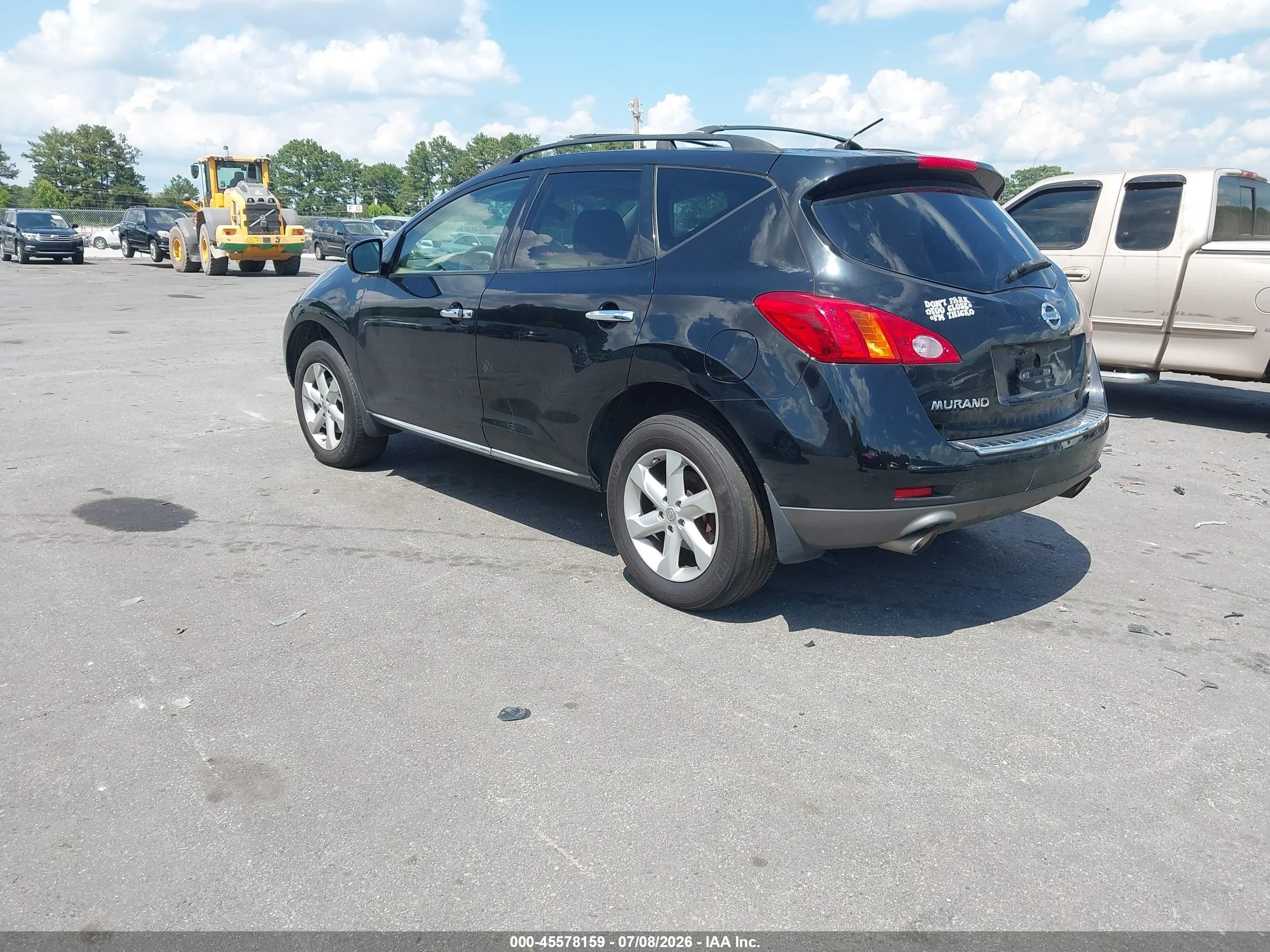 2010 Nissan Murano Sl Черный vin: JN8AZ1MU9AW006895