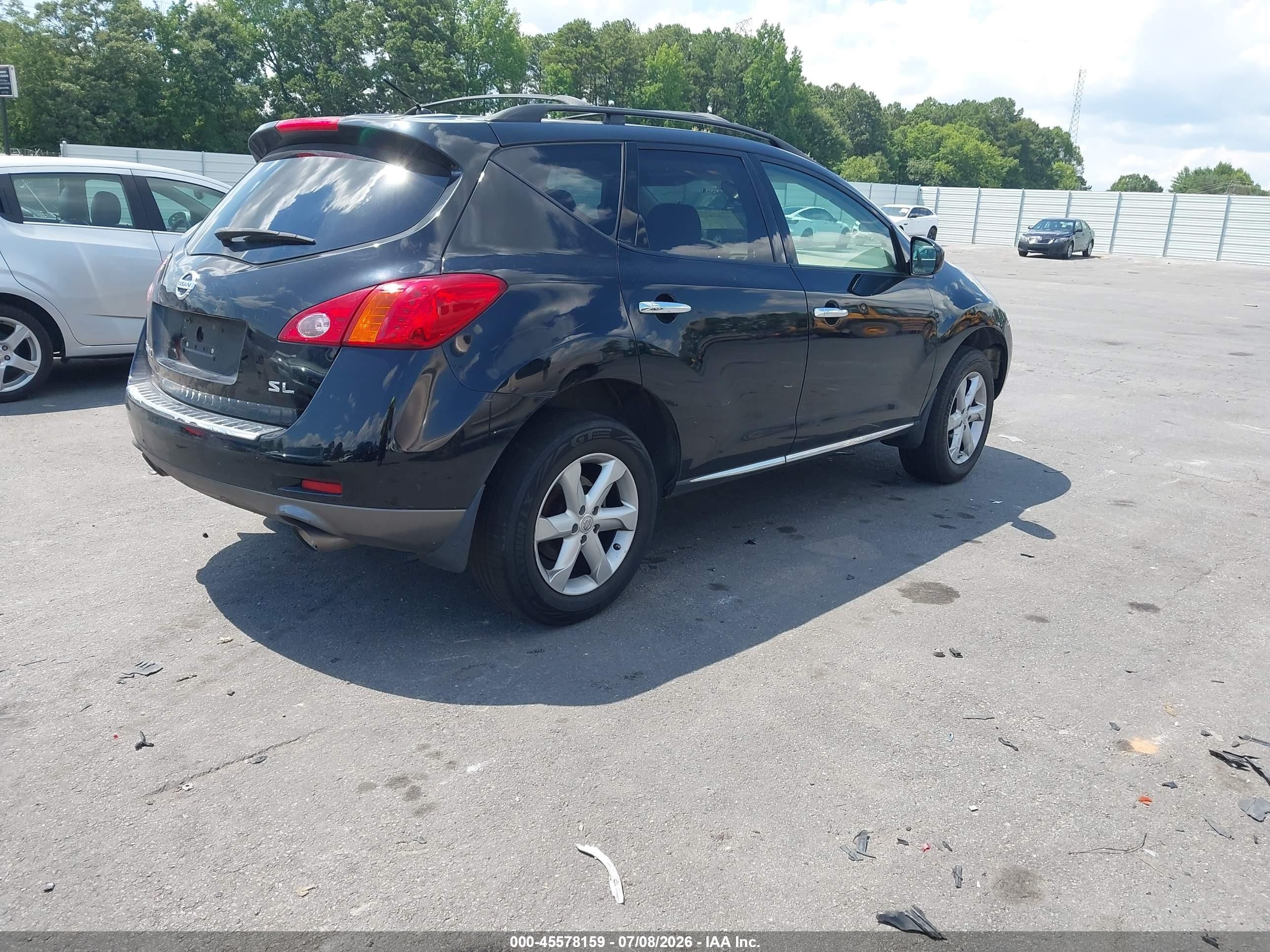 2010 Nissan Murano Sl Черный vin: JN8AZ1MU9AW006895