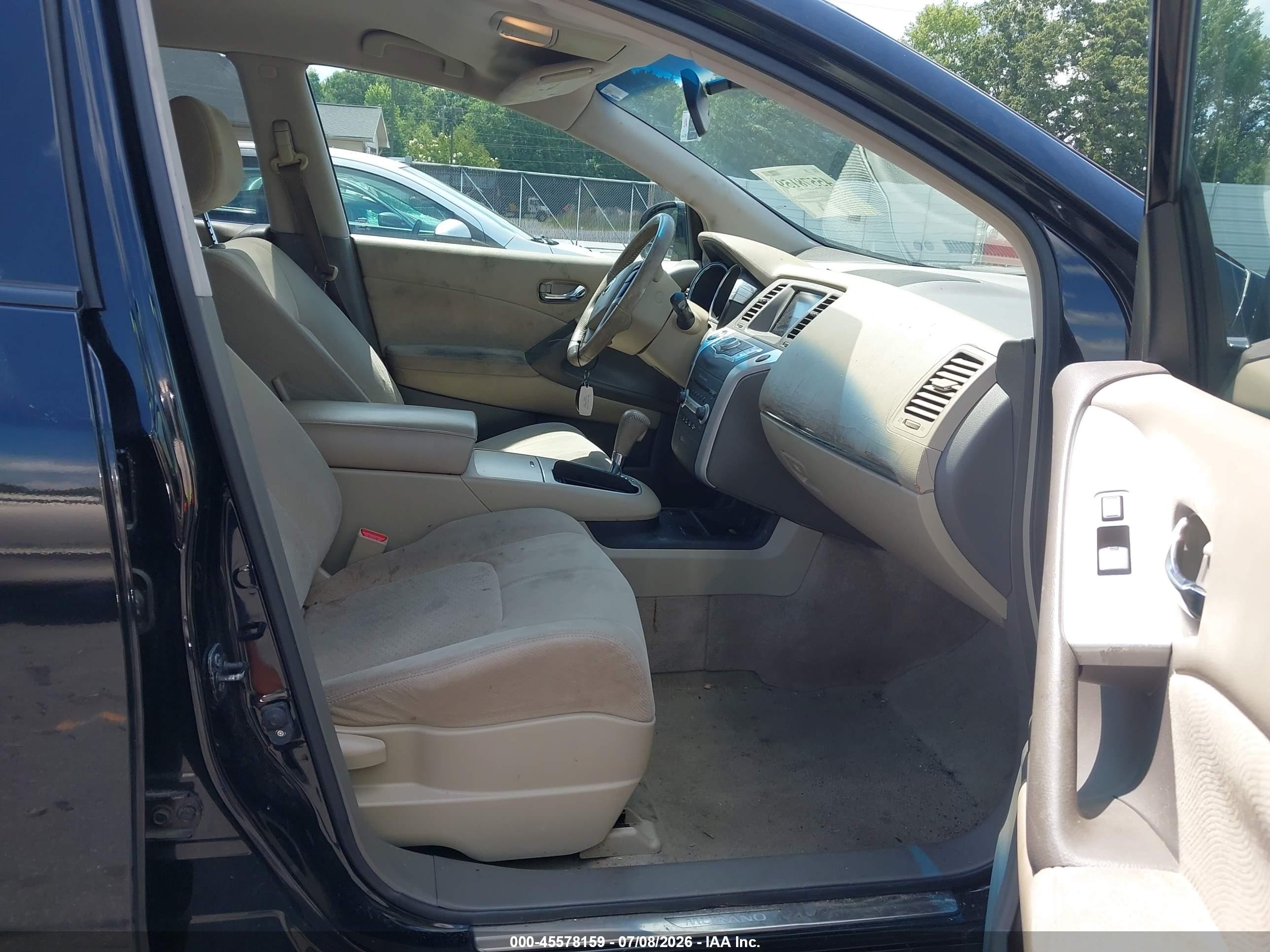 2010 Nissan Murano Sl Черный vin: JN8AZ1MU9AW006895
