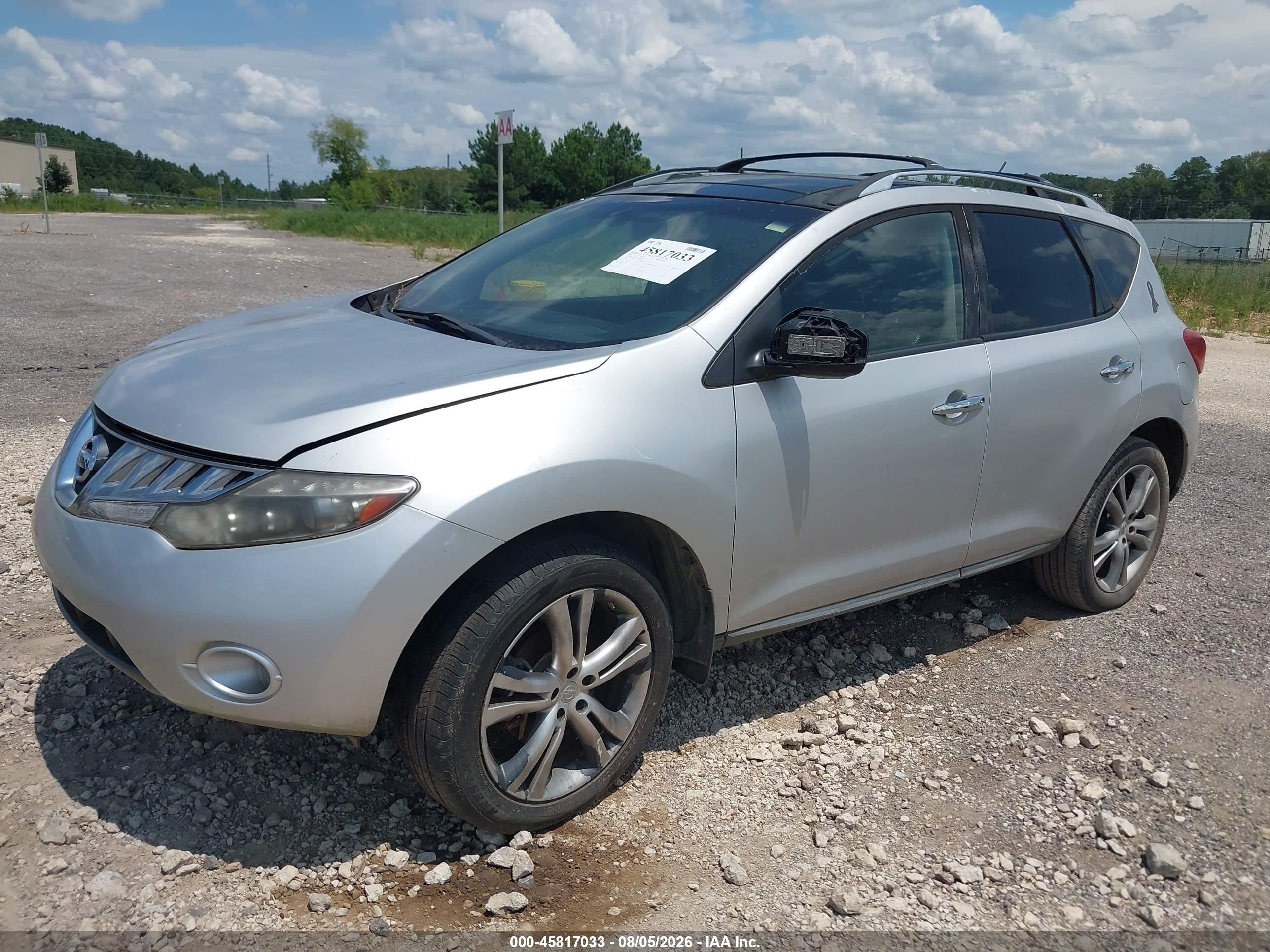 2010 Nissan Murano Le Silver vin: JN8AZ1MU9AW009215