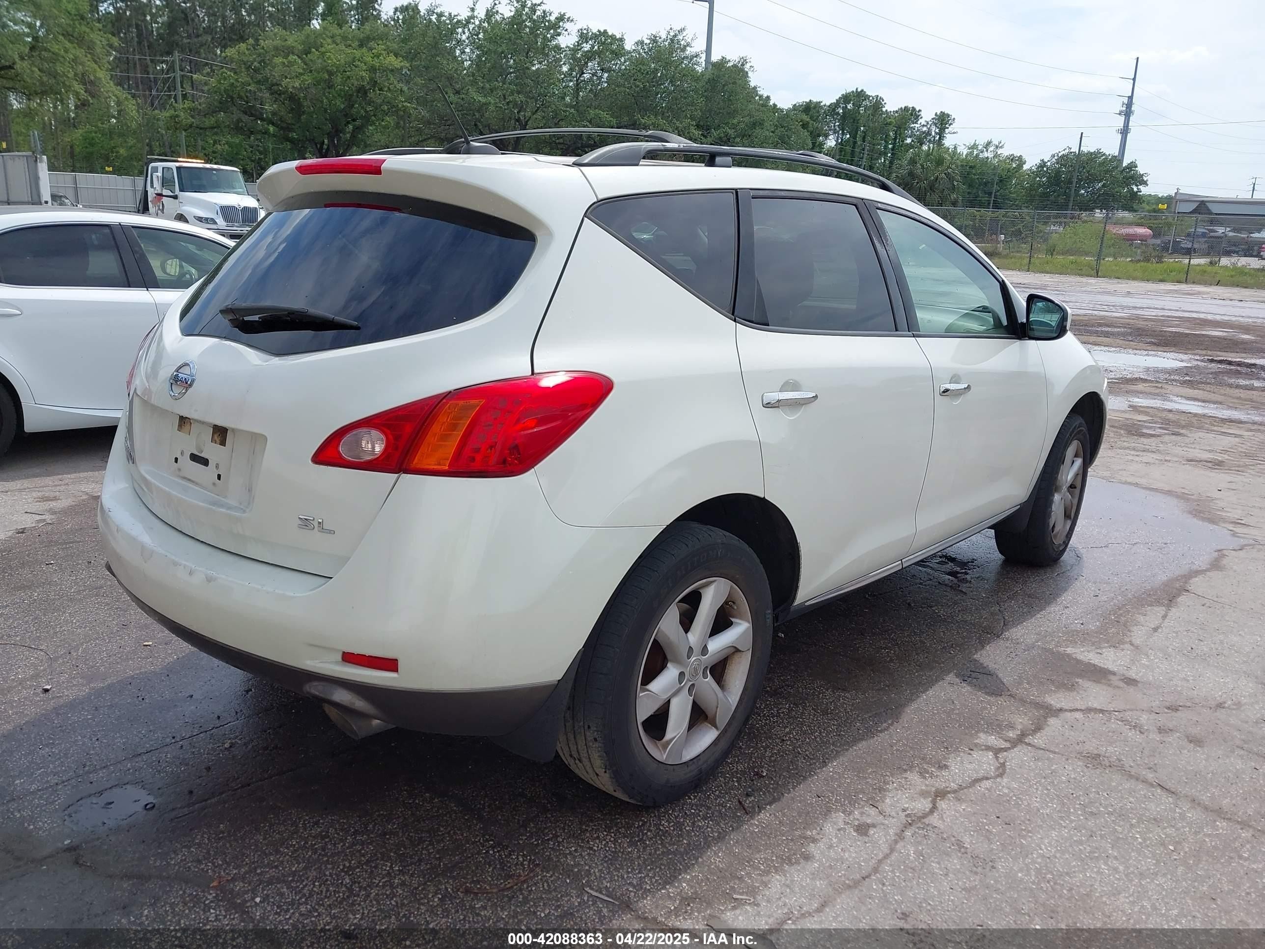 2010 Nissan Murano Sl Белый vin: JN8AZ1MU9AW009571