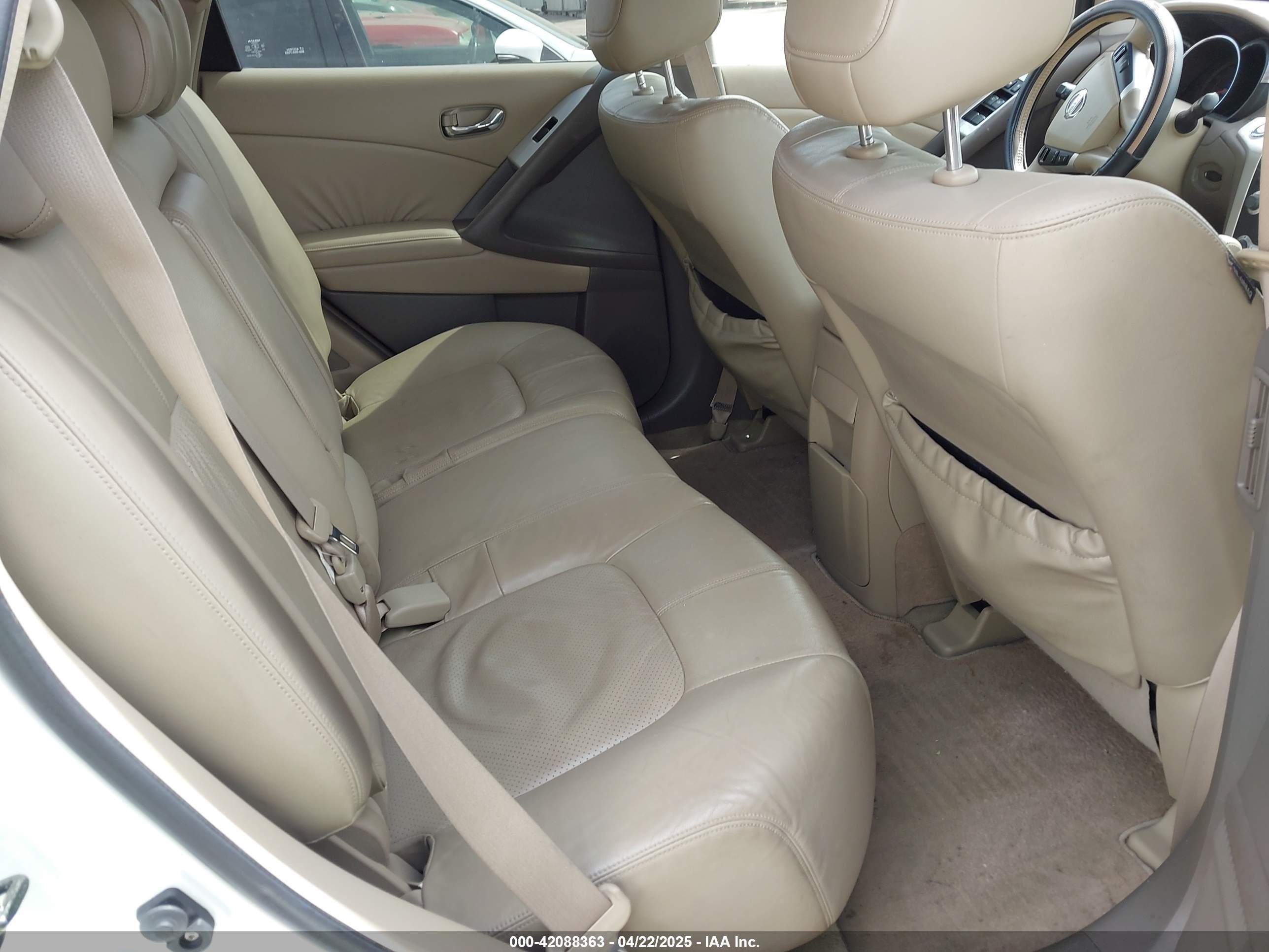 2010 Nissan Murano Sl Белый vin: JN8AZ1MU9AW009571