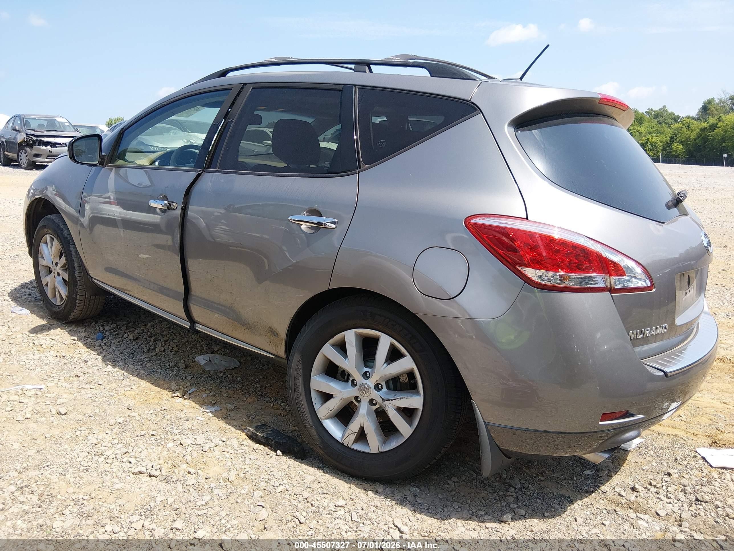 2011 Nissan Murano Sl Silver vin: JN8AZ1MU9BW051045