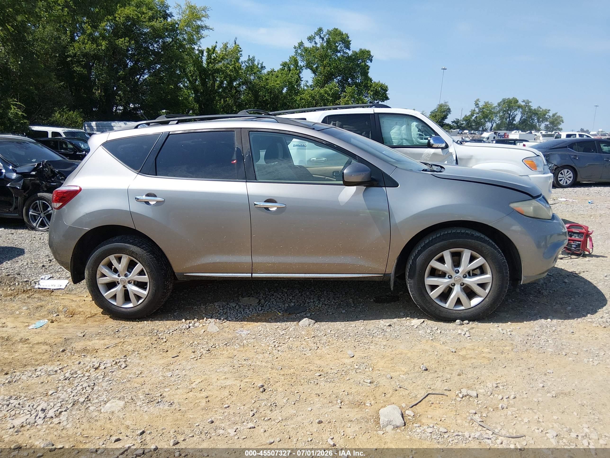 2011 Nissan Murano Sl Silver vin: JN8AZ1MU9BW051045