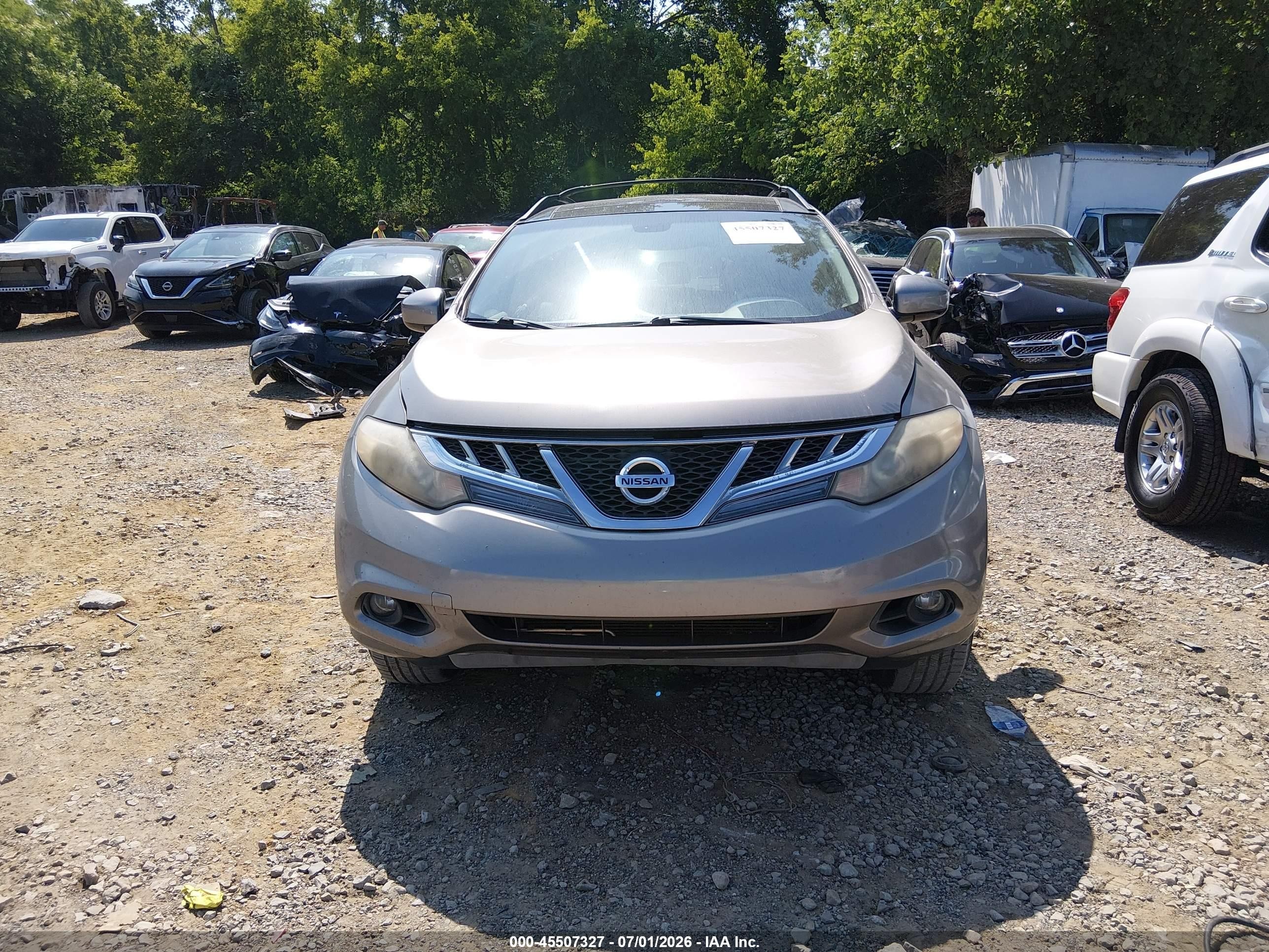 2011 Nissan Murano Sl Silver vin: JN8AZ1MU9BW051045