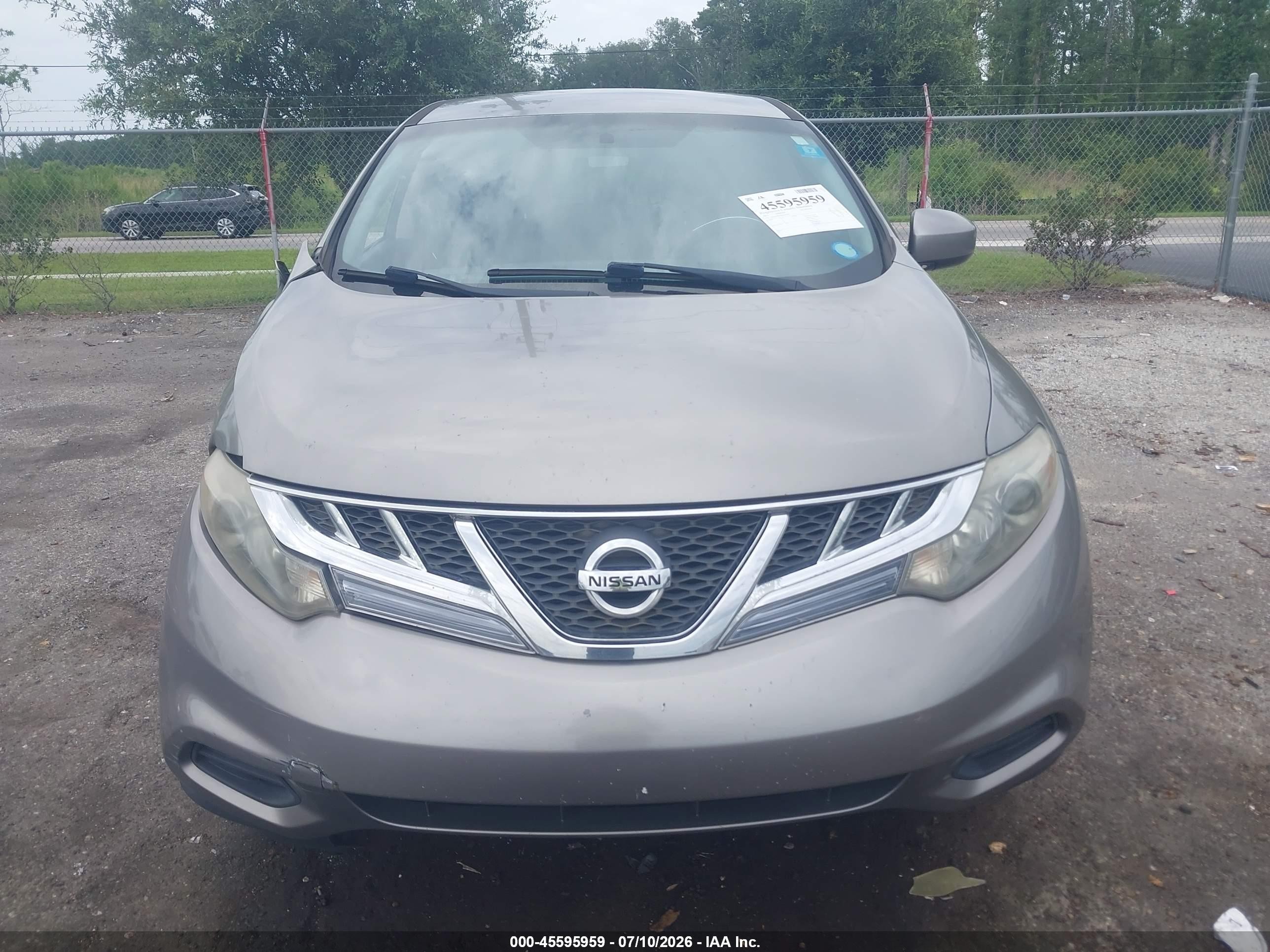 2011 Nissan Murano S Gray vin: JN8AZ1MU9BW056083