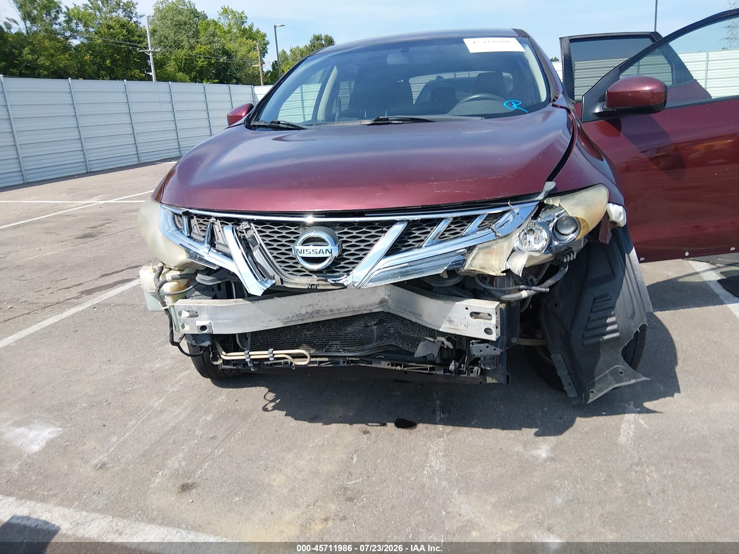2011 Nissan Murano S Red vin: JN8AZ1MU9BW057024