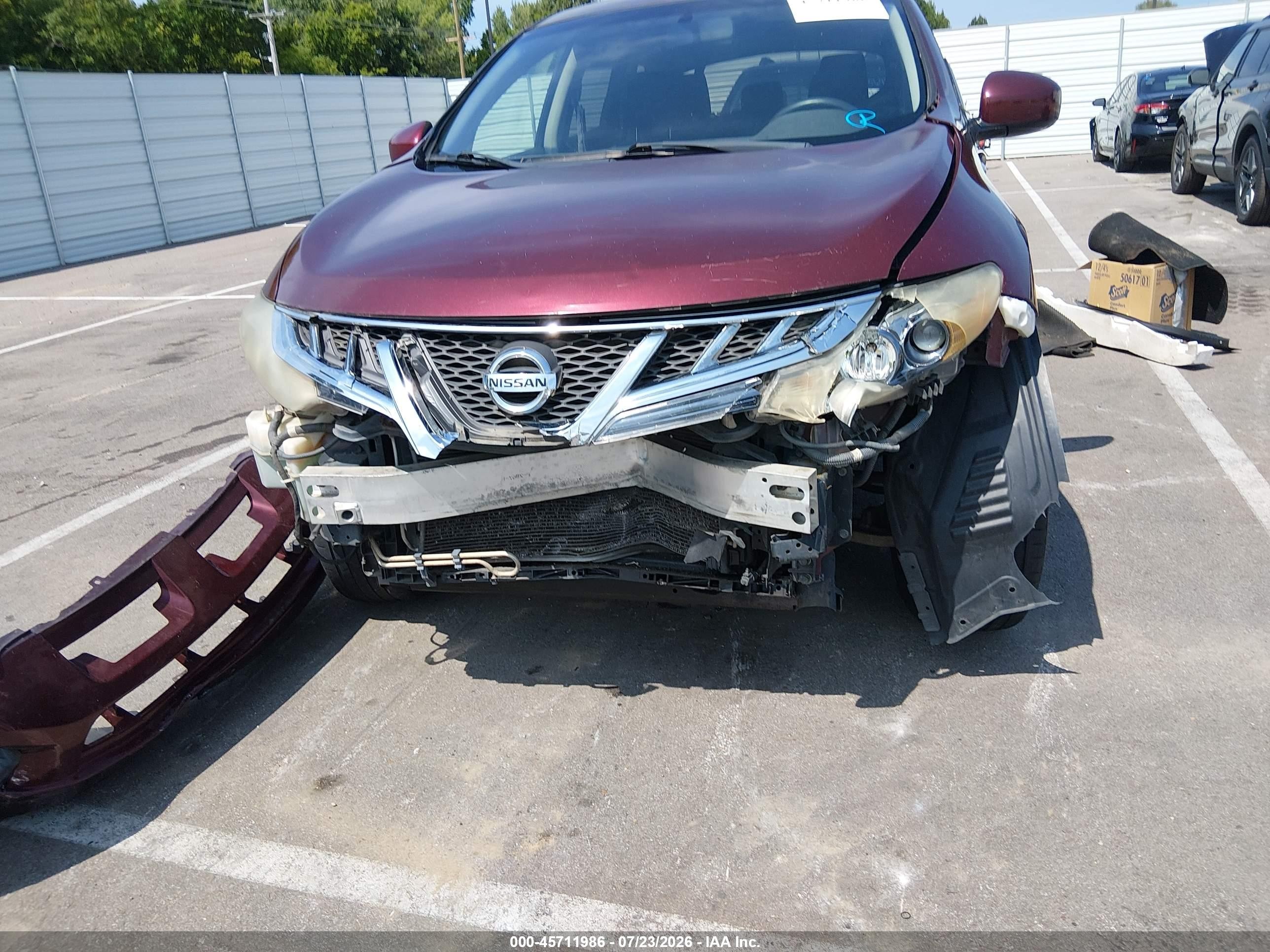 2011 Nissan Murano S Red vin: JN8AZ1MU9BW057024