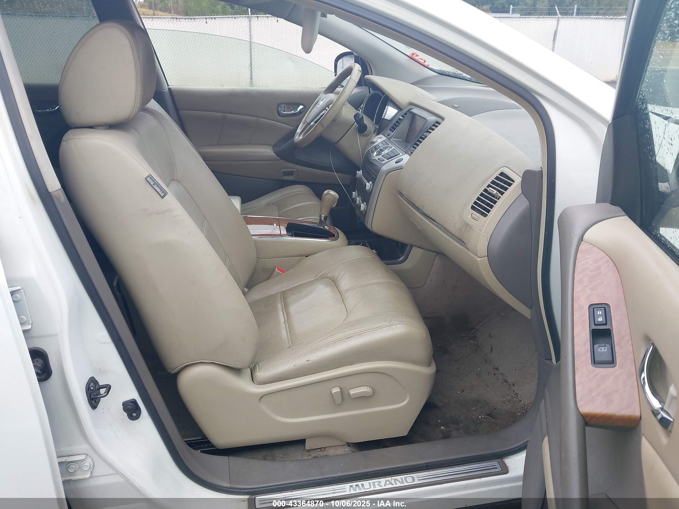 2011 Nissan Murano Le White vin: JN8AZ1MU9BW065656