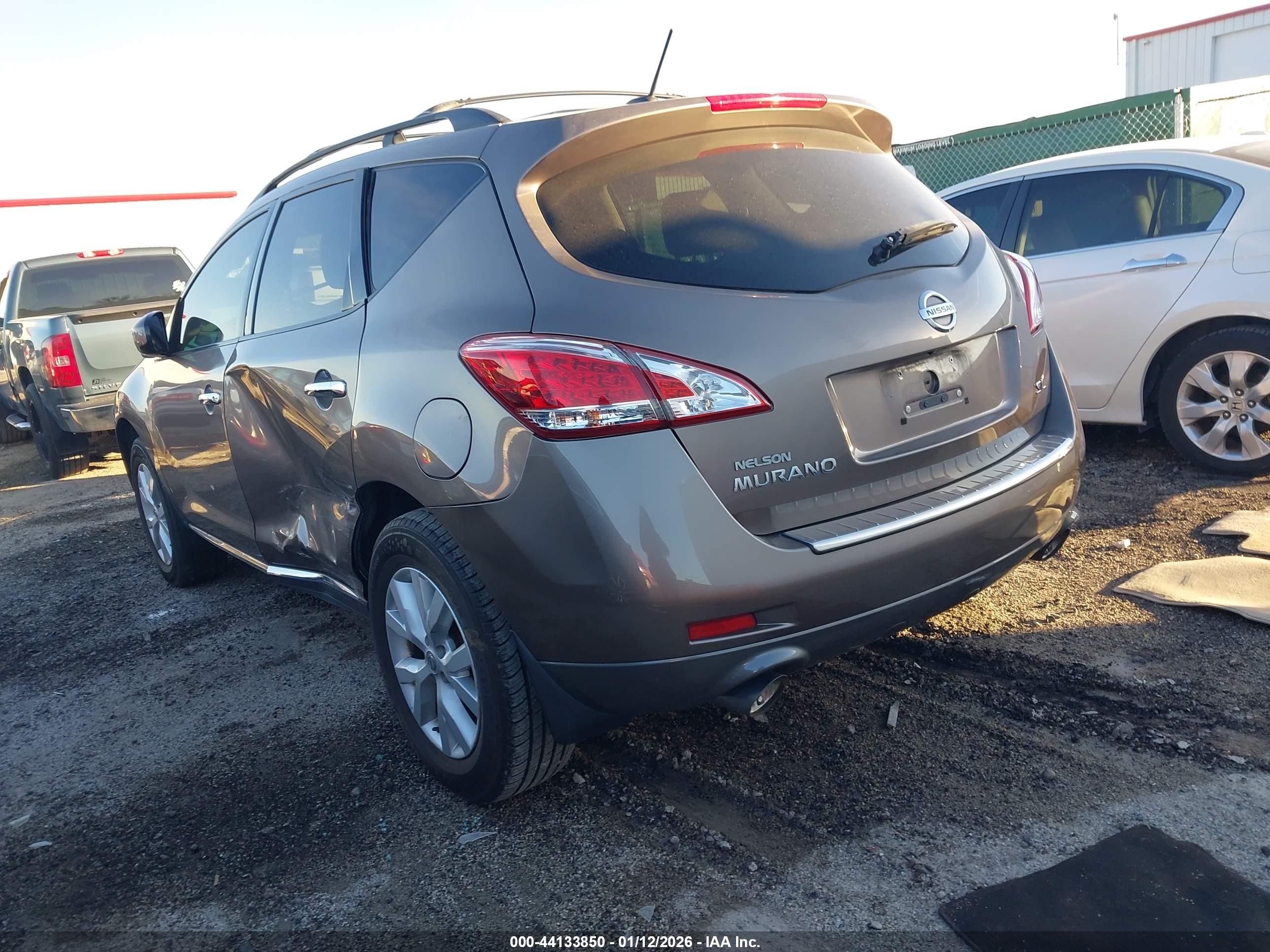2011 Nissan Murano Sl Brown vin: JN8AZ1MU9BW068332