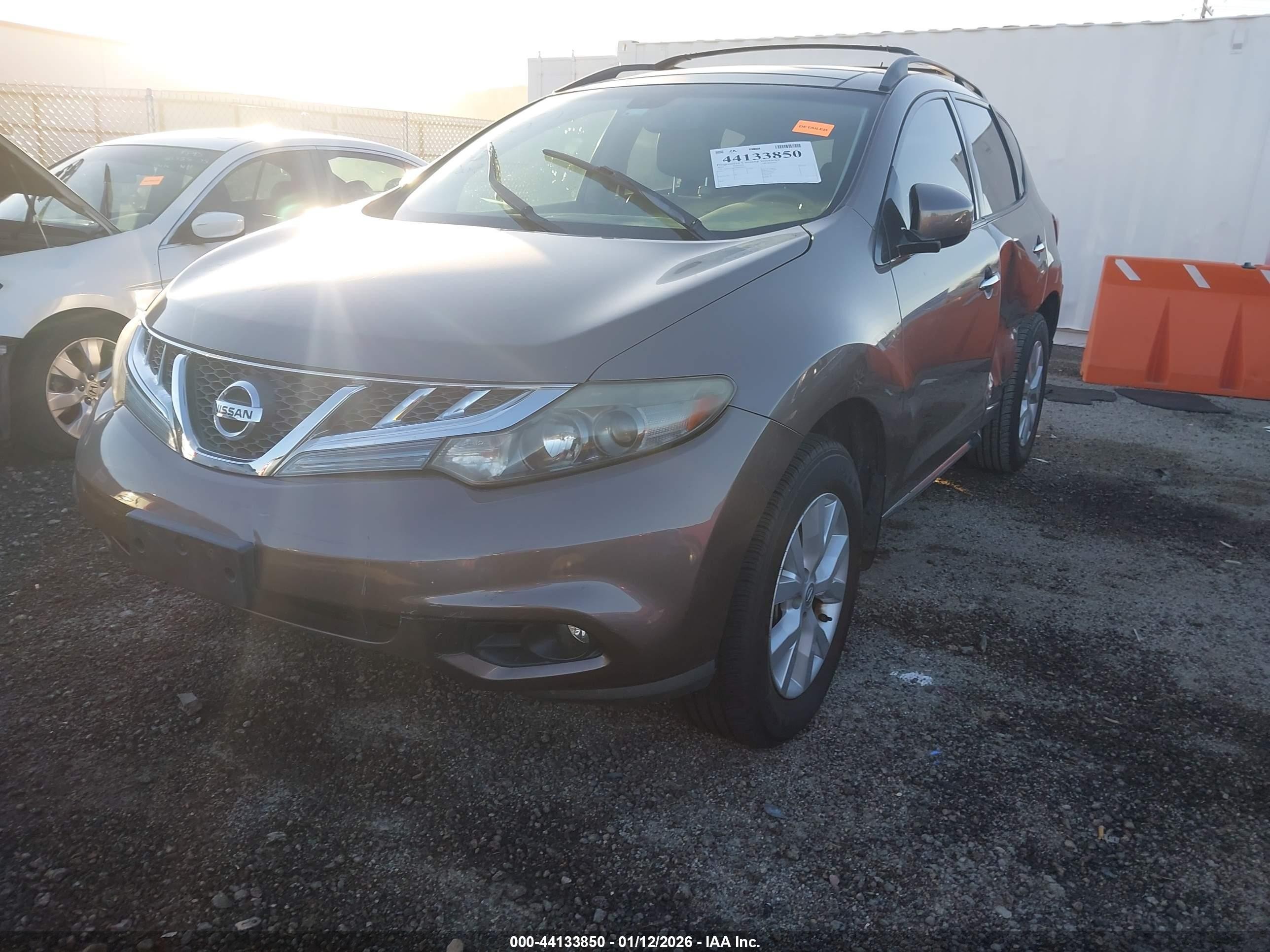 2011 Nissan Murano Sl Brown vin: JN8AZ1MU9BW068332