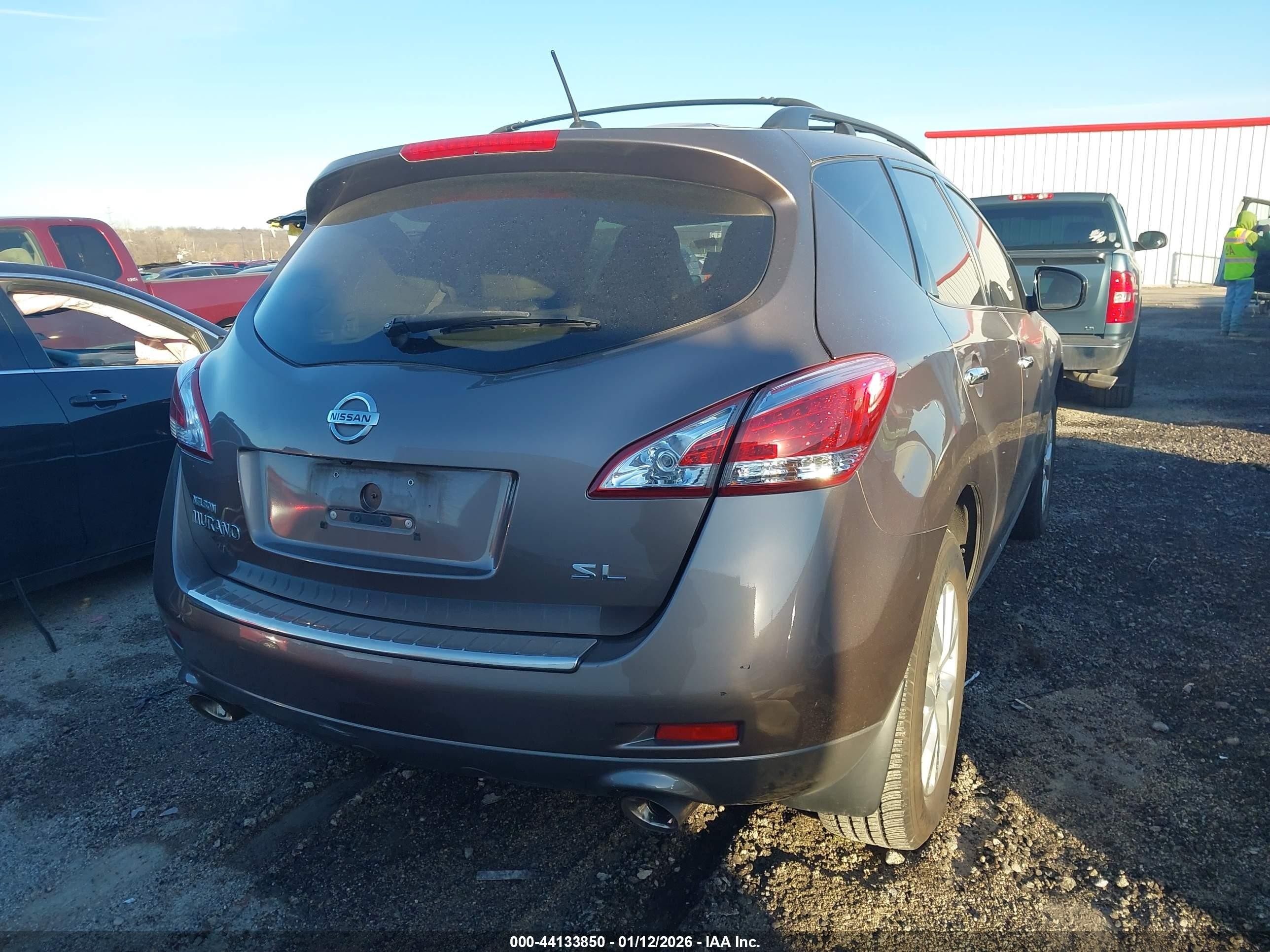 2011 Nissan Murano Sl Brown vin: JN8AZ1MU9BW068332