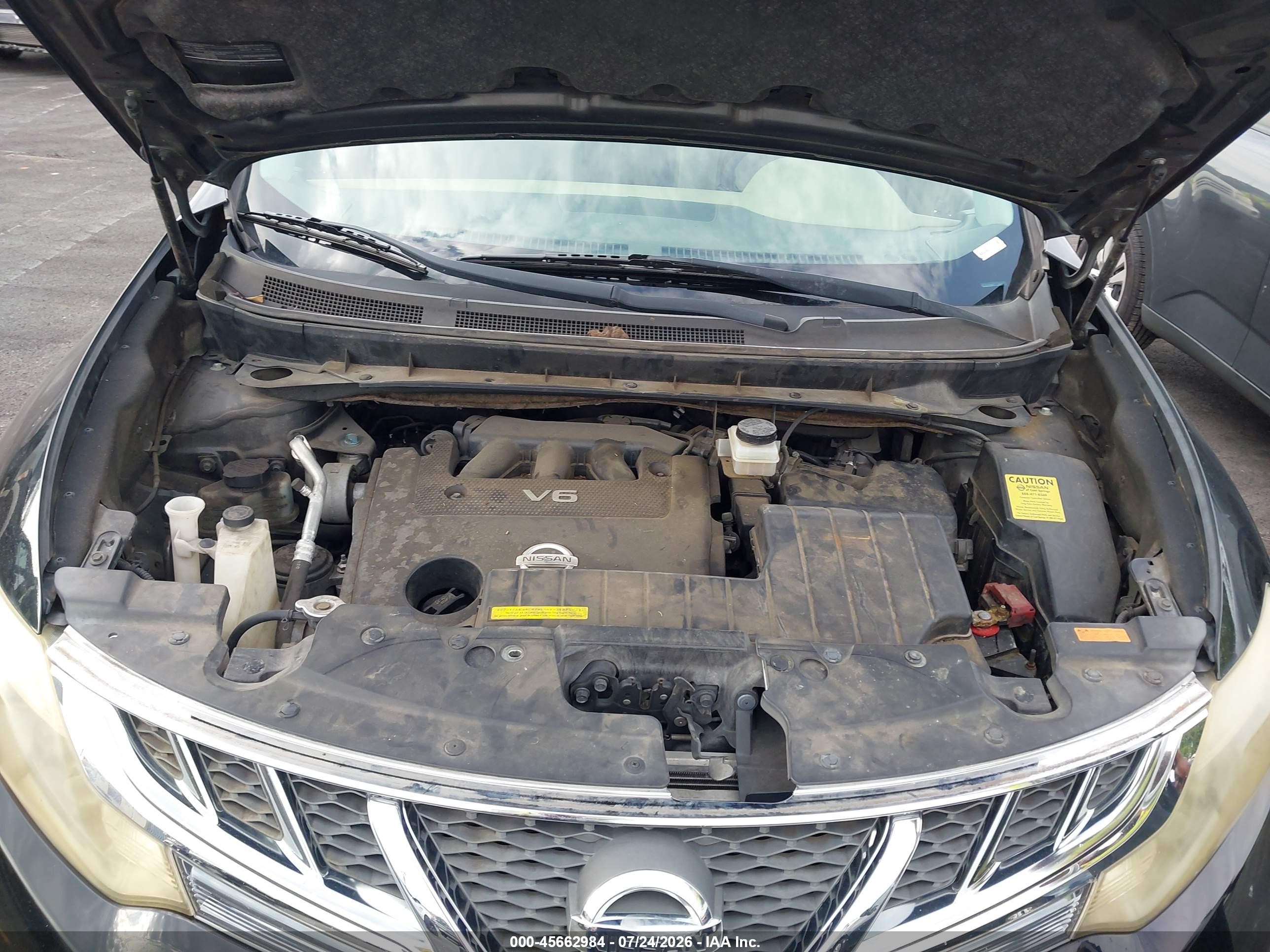 2012 Nissan Murano Le Черный vin: JN8AZ1MU9CW103162