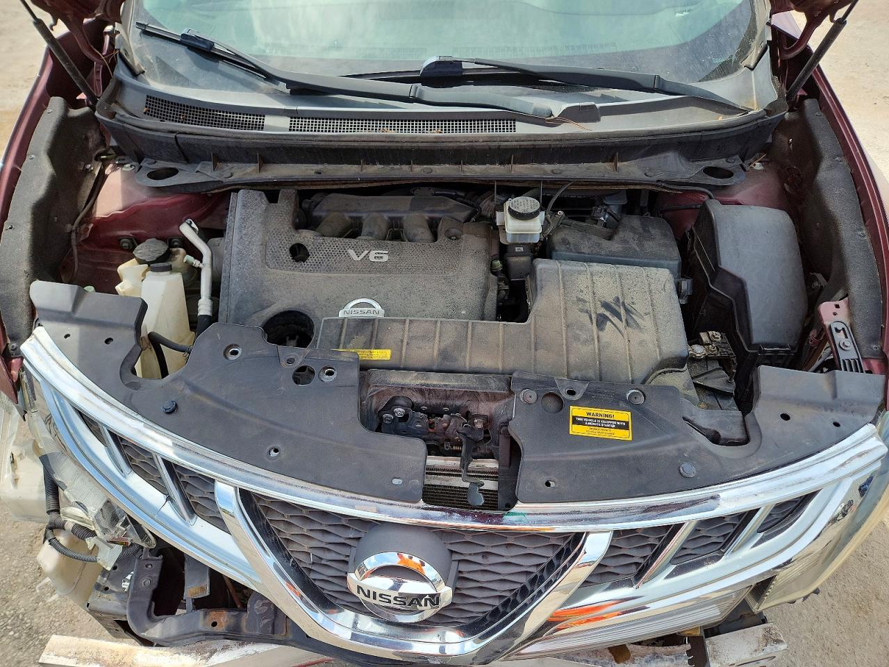 2012 Nissan Murano S Burgundy vin: JN8AZ1MU9CW103629