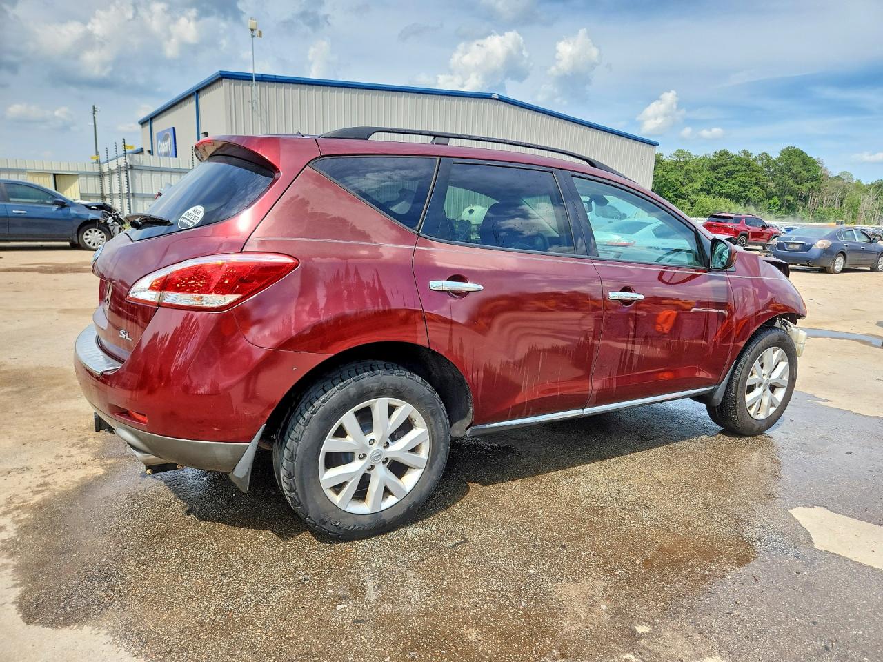 2012 Nissan Murano S Burgundy vin: JN8AZ1MU9CW103629
