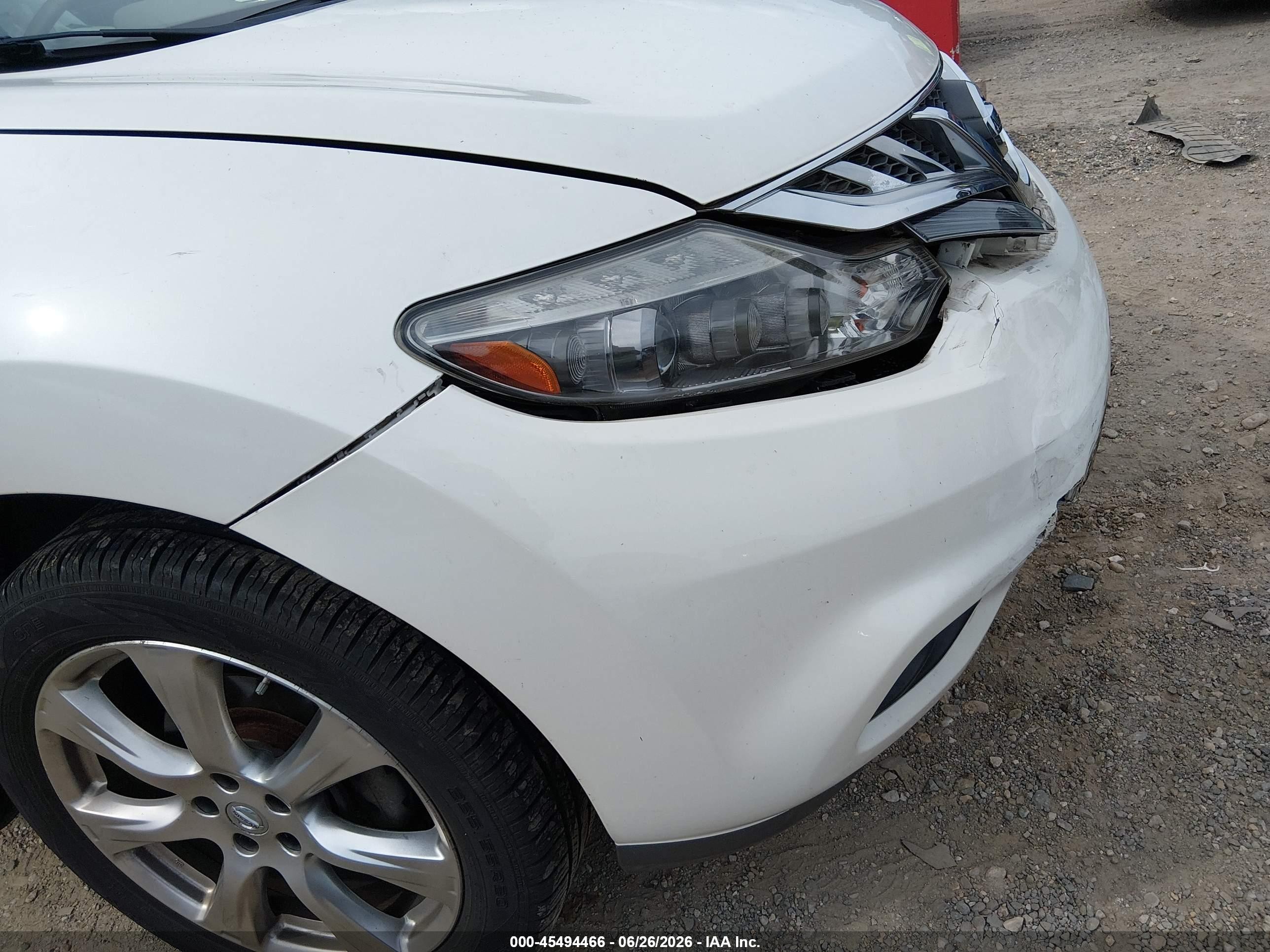 2012 Nissan Murano Le White vin: JN8AZ1MU9CW108622