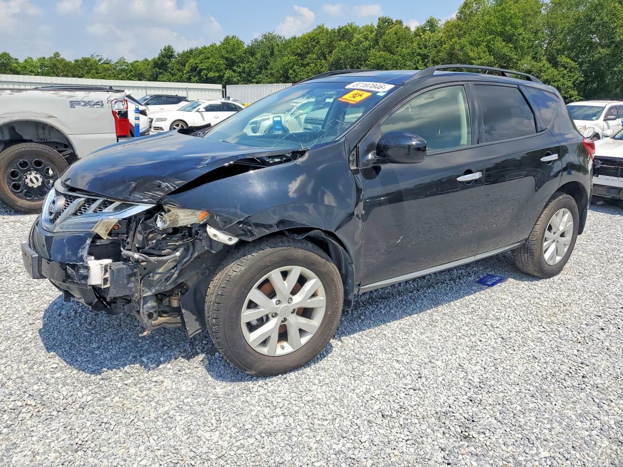2012 Nissan Murano Черный vin: JN8AZ1MU9CW110306