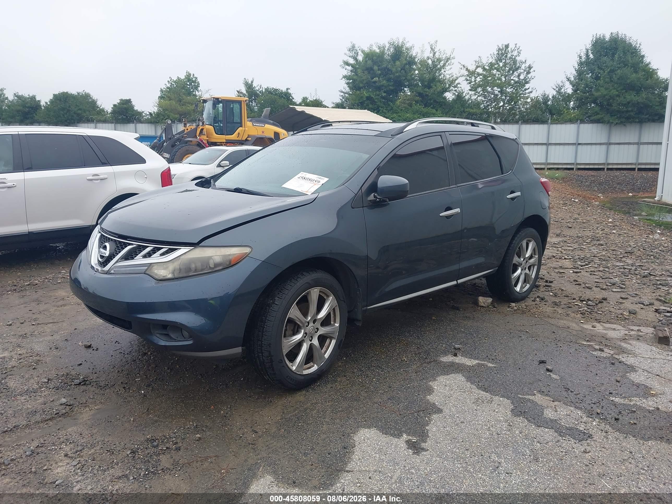 2012 Nissan Murano Le Синий vin: JN8AZ1MU9CW110631