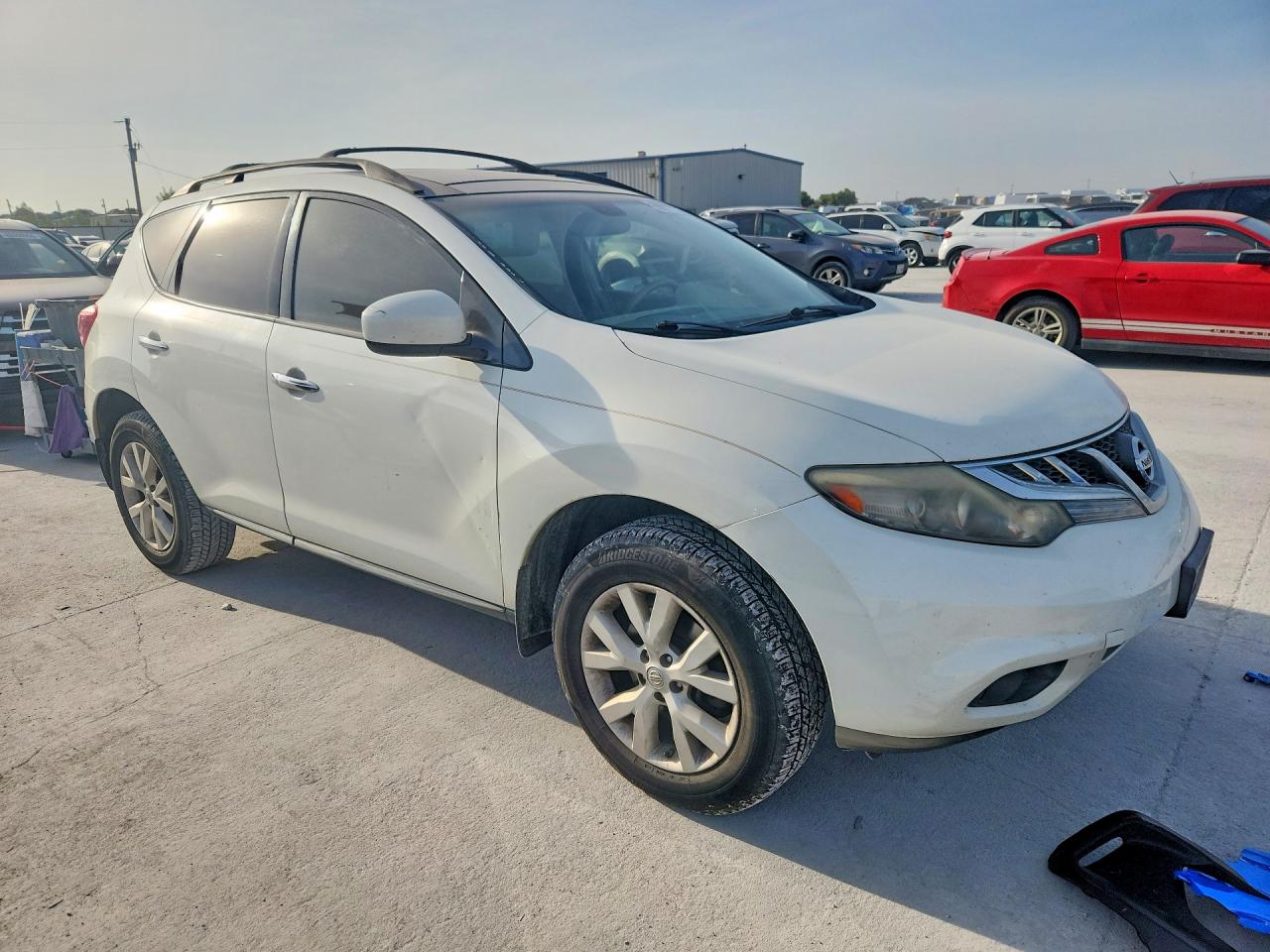 2012 Nissan Murano S Белый vin: JN8AZ1MU9CW113352
