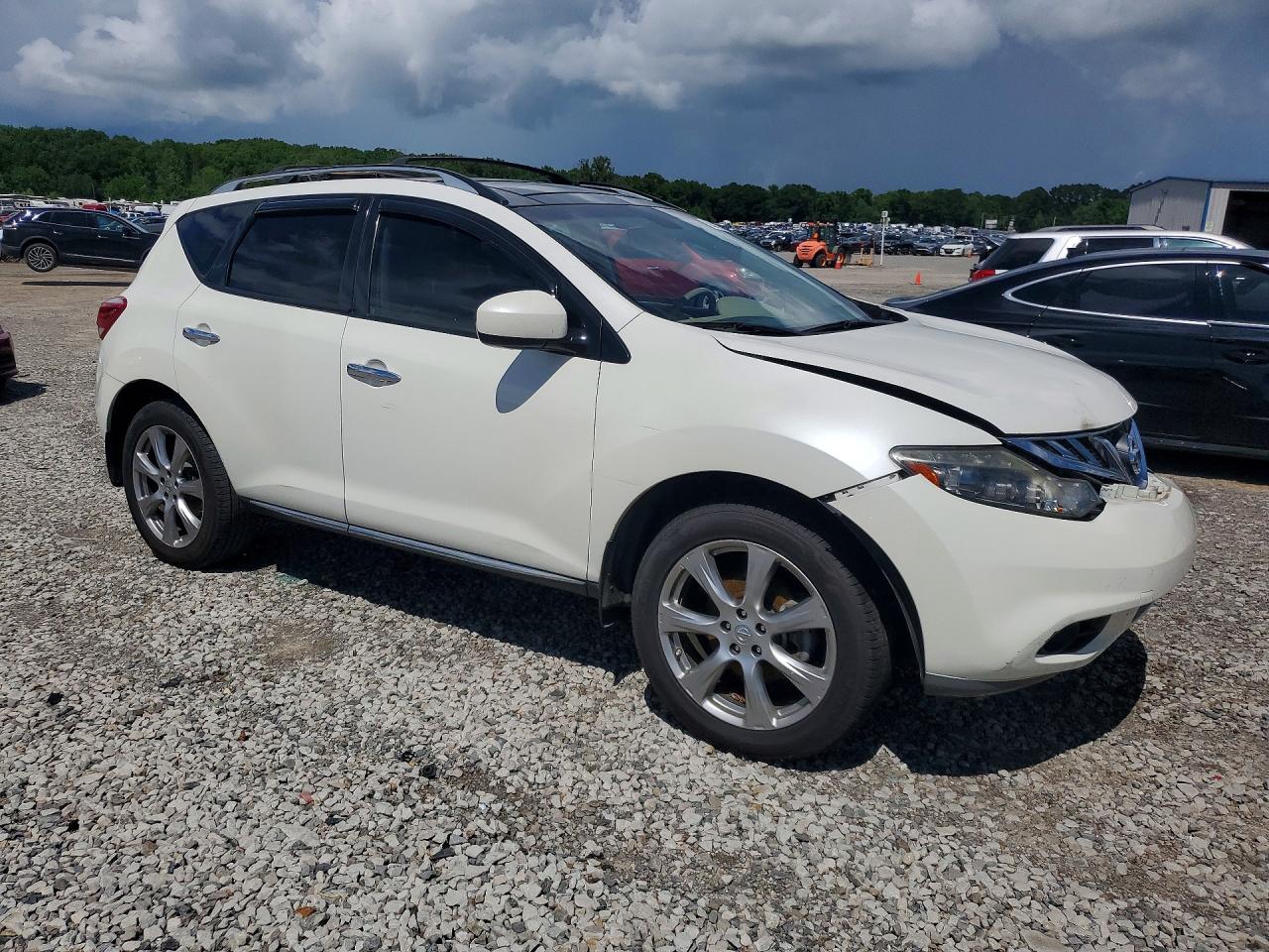 2012 Nissan Murano S White vin: JN8AZ1MU9CW121449